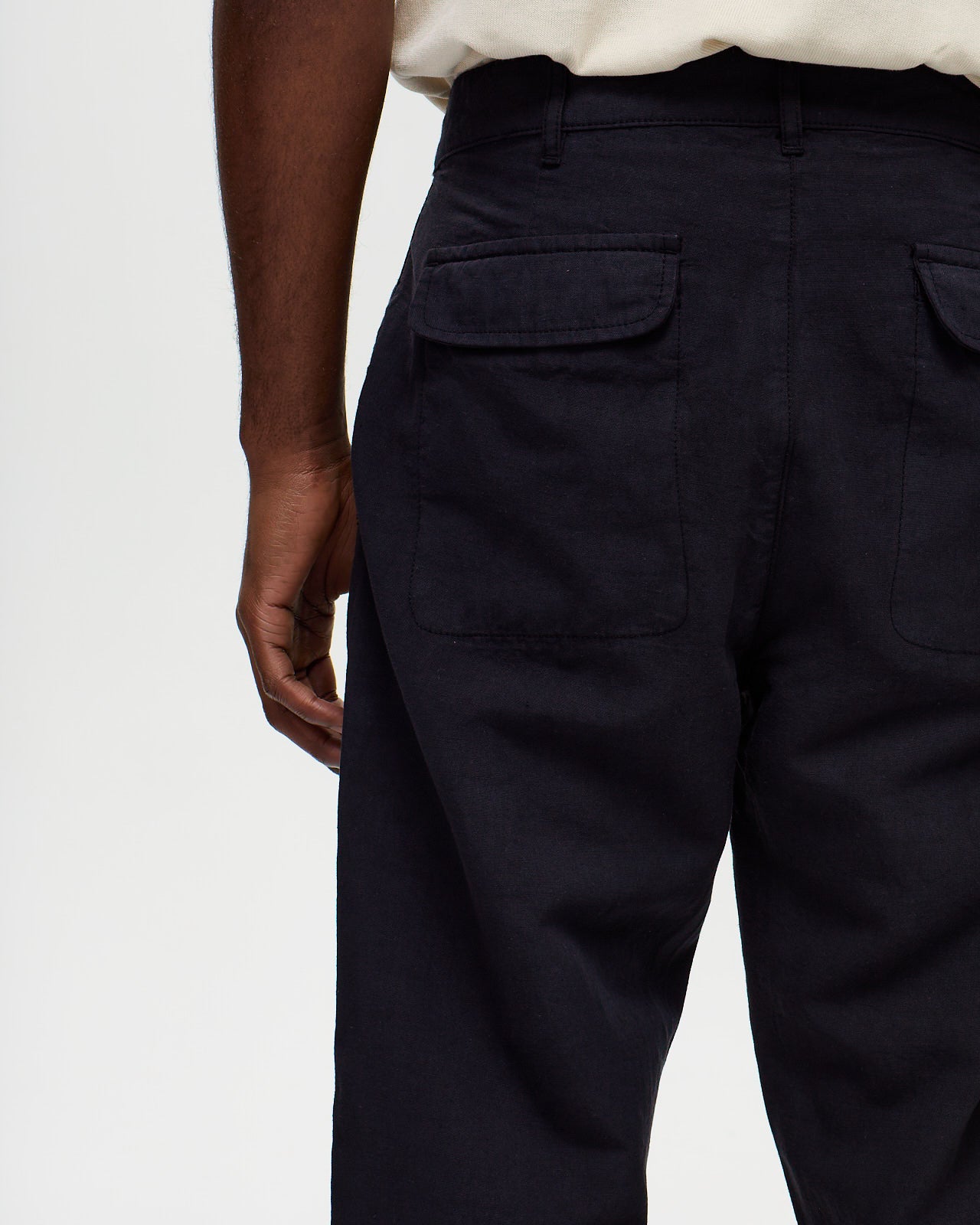 DIEGO Tencel/Linen Chino - Dark Navy