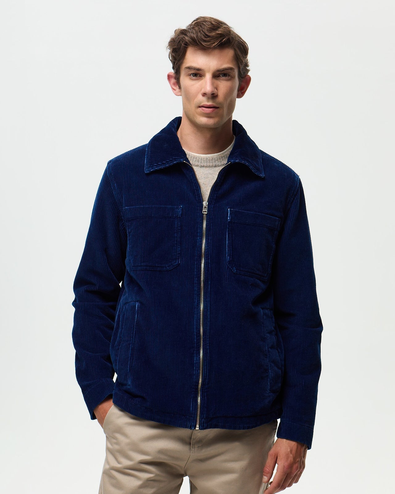 RIVOLI CORDUROY Jacket - Medium Indigo