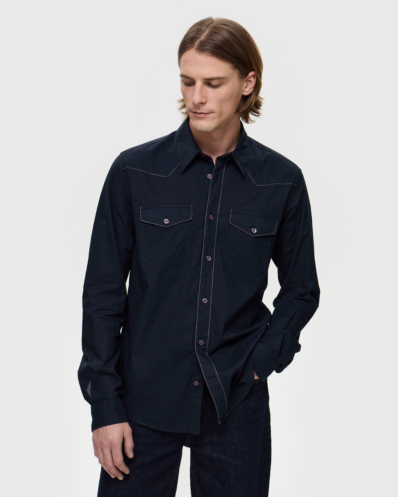 HERVE Shirt – Dark Navy