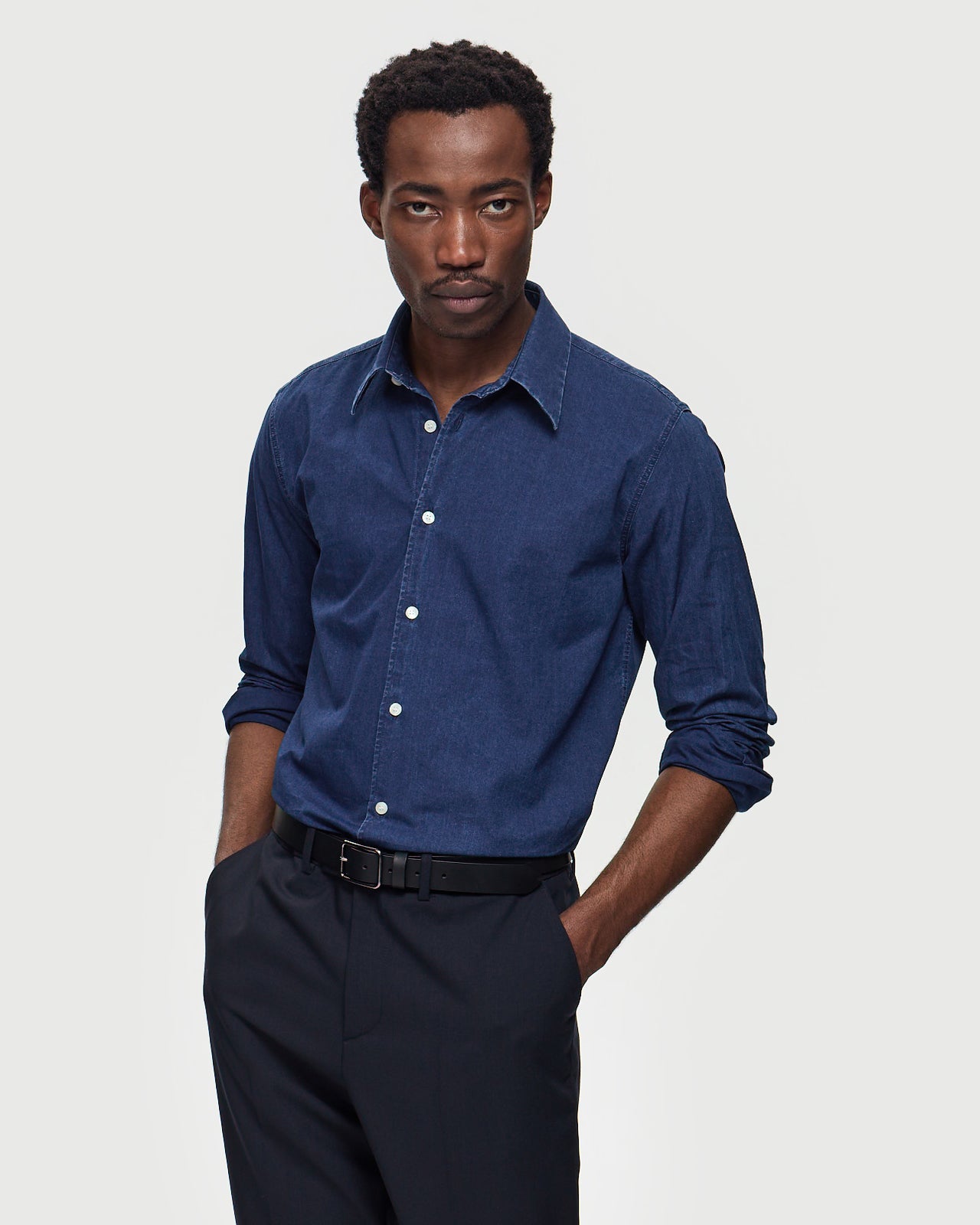 HIPPOLYTE Shirt – Stonewashed Denim