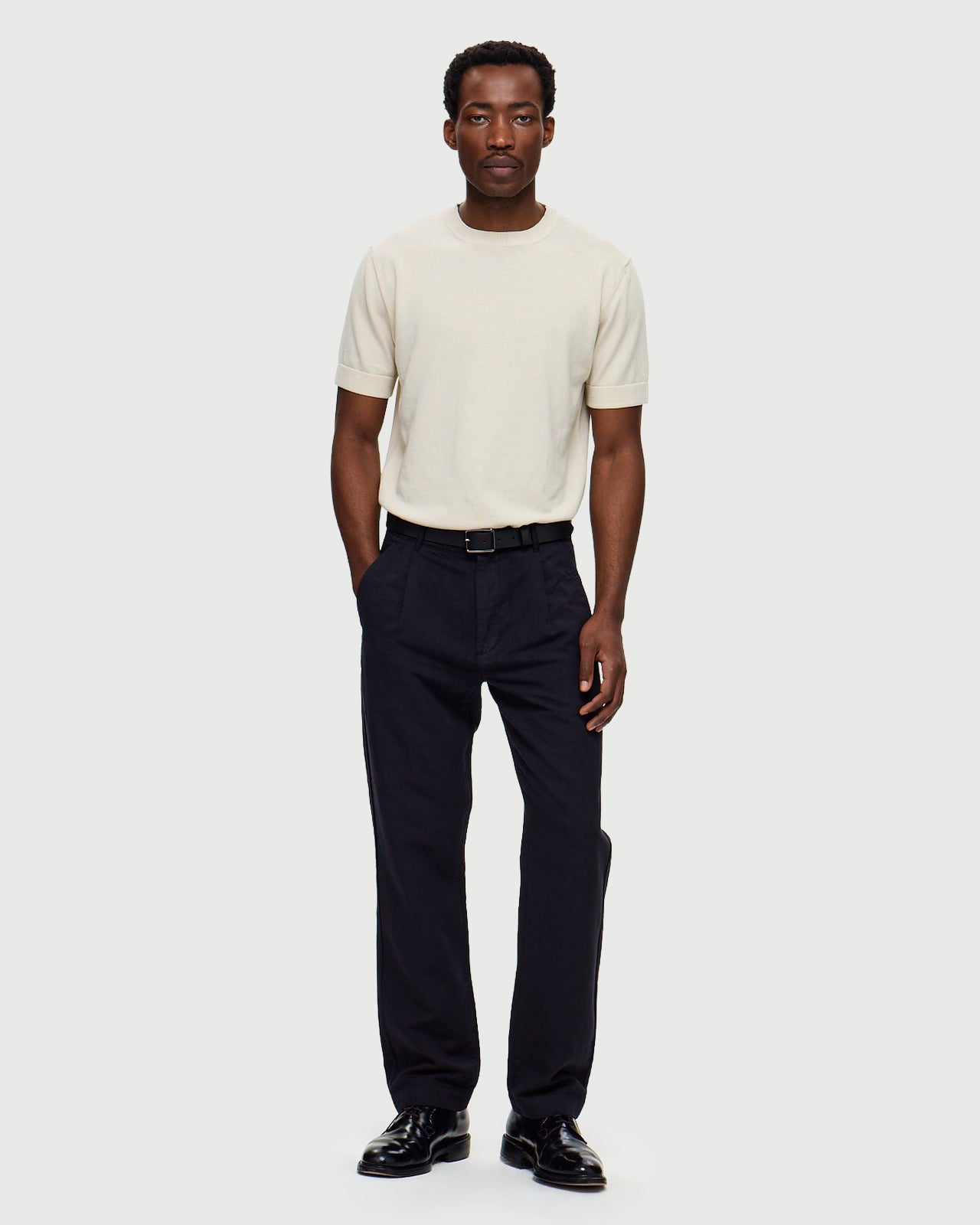 DIEGO Tencel/Linen Chino - Dark Navy
