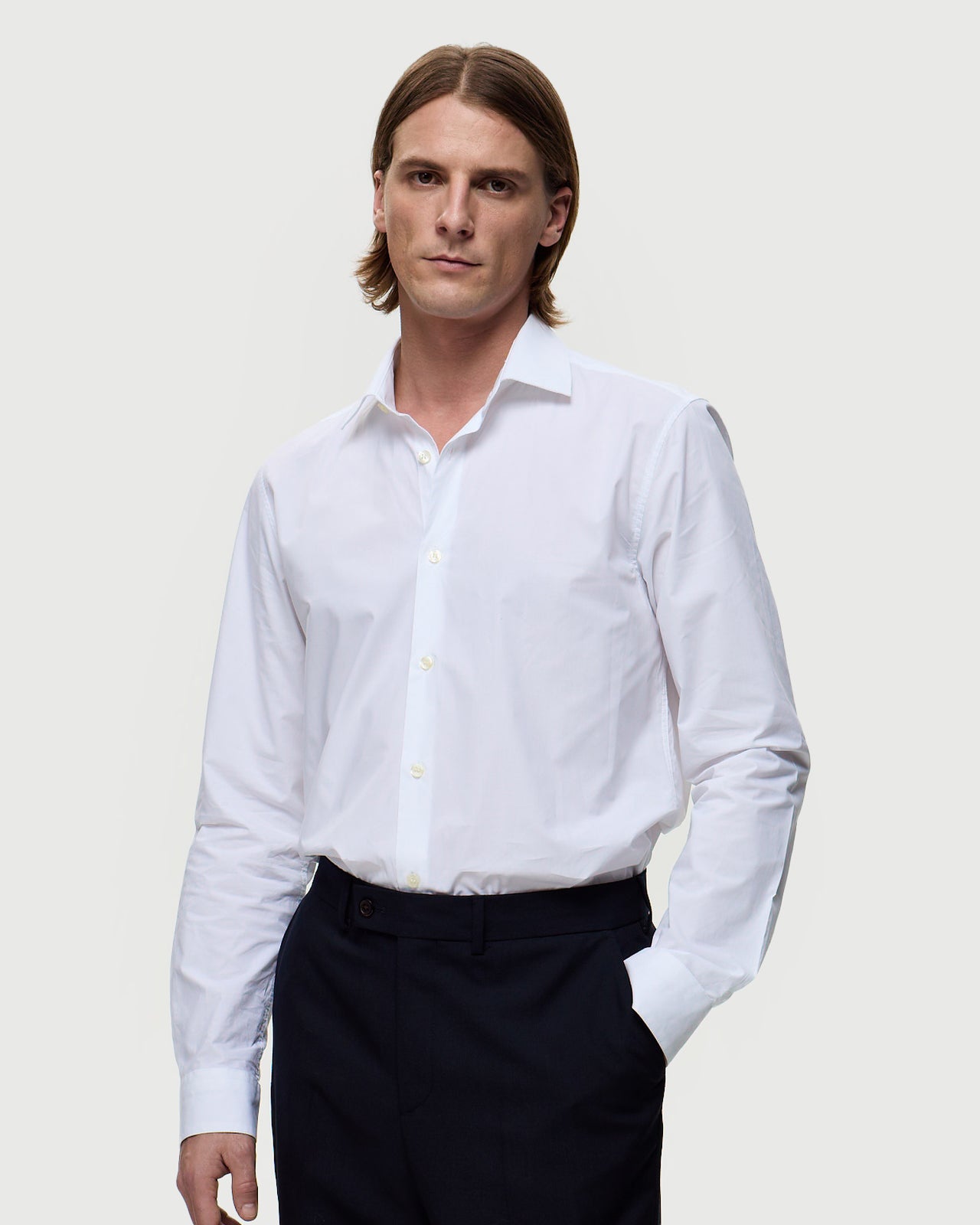 POPELINE Shirt – White