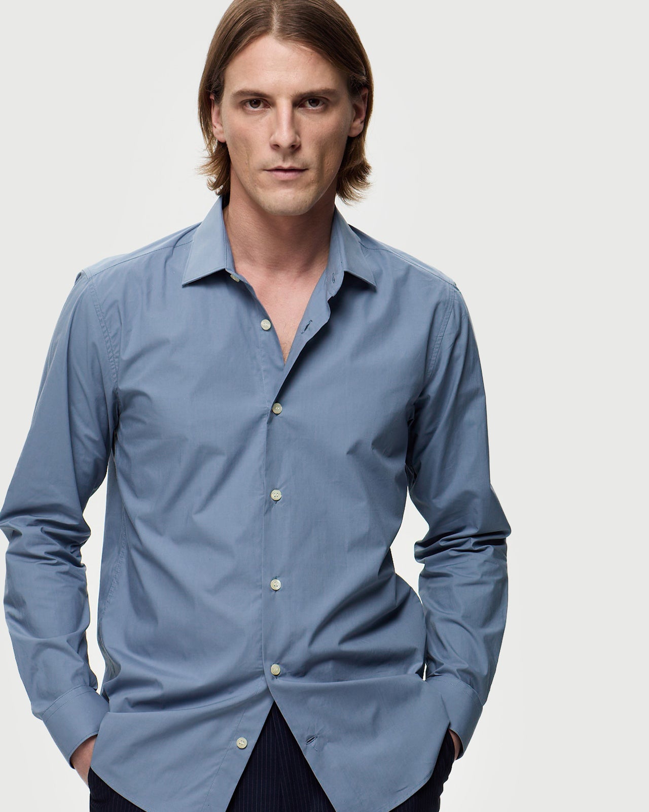 POPELINE Shirt – Storm