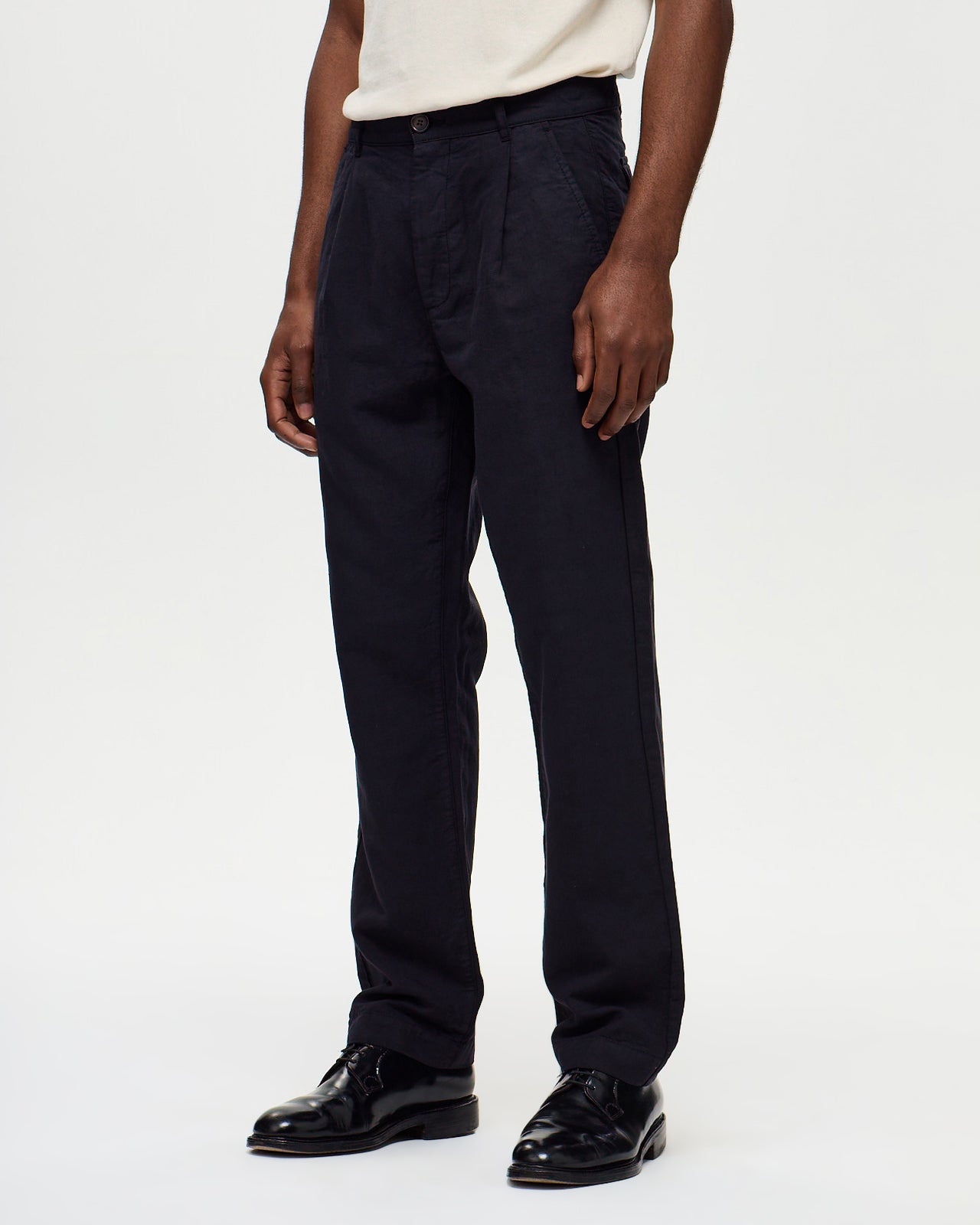 DIEGO Tencel/Linen Chino - Dark Navy