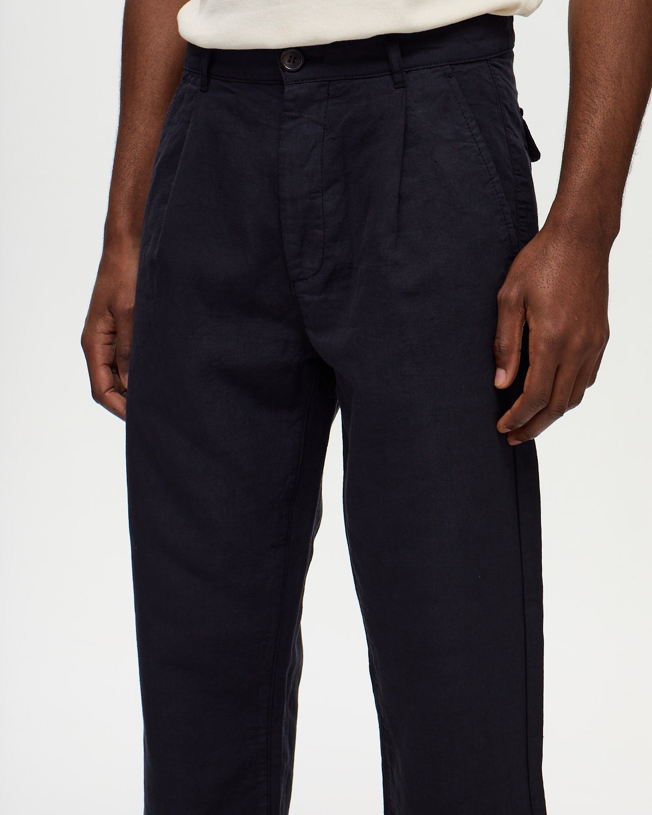 DIEGO Tencel/Linen Chino - Dark Navy
