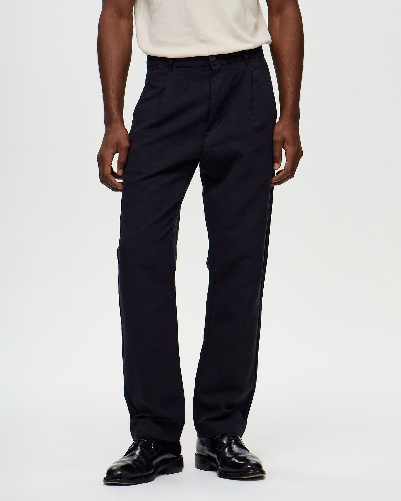 DIEGO Tencel/Linen Chino - Dark Navy