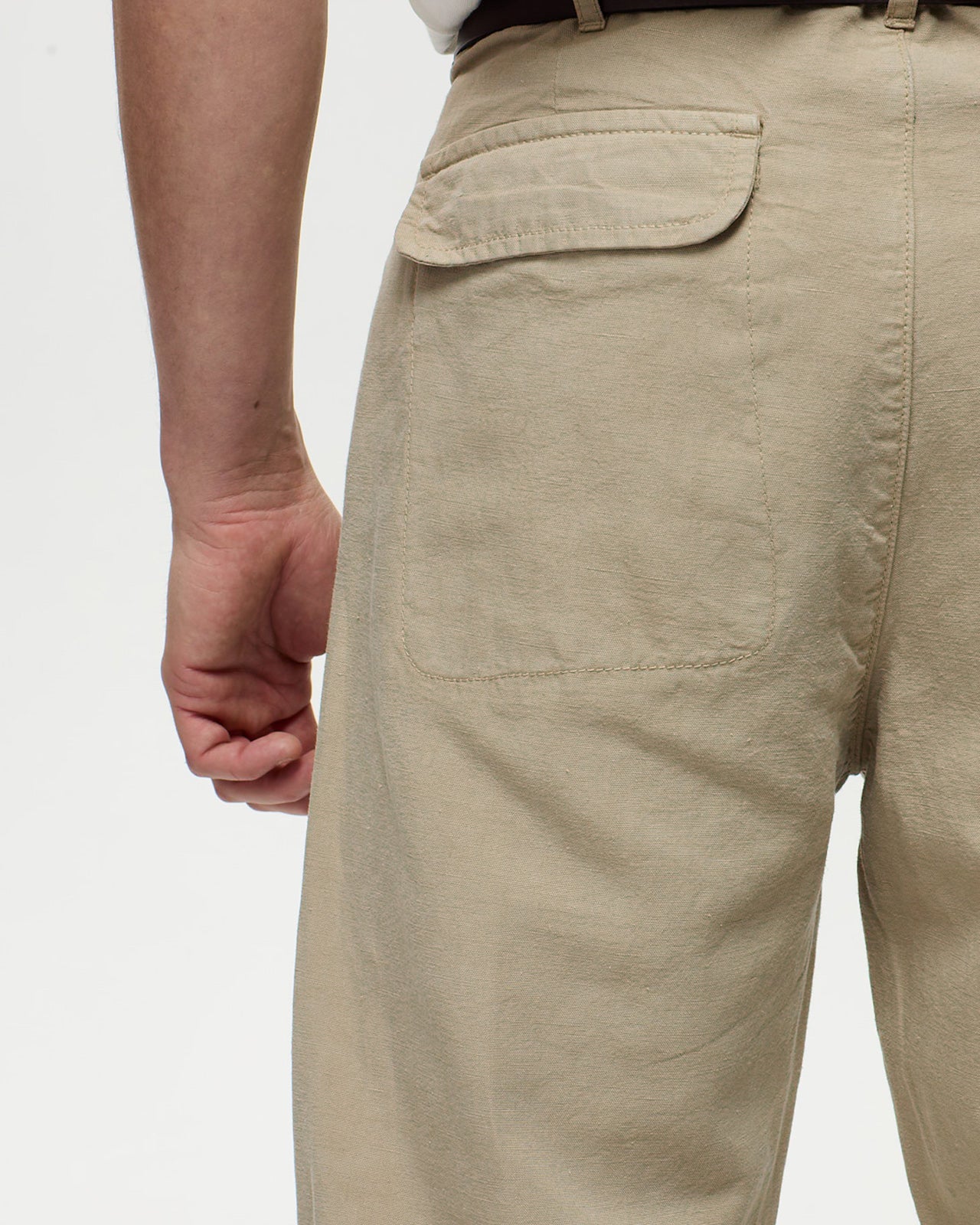 DIEGO Tencel/Linen Chino - Bamboo Beige