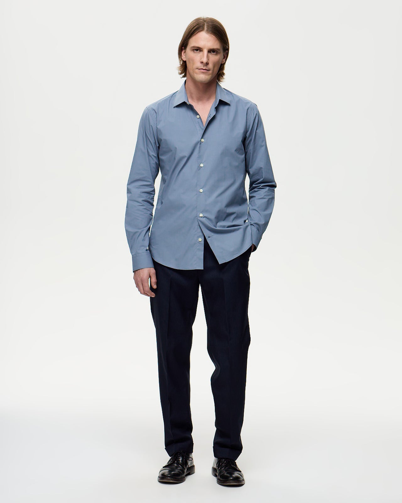 POPELINE Shirt – Storm