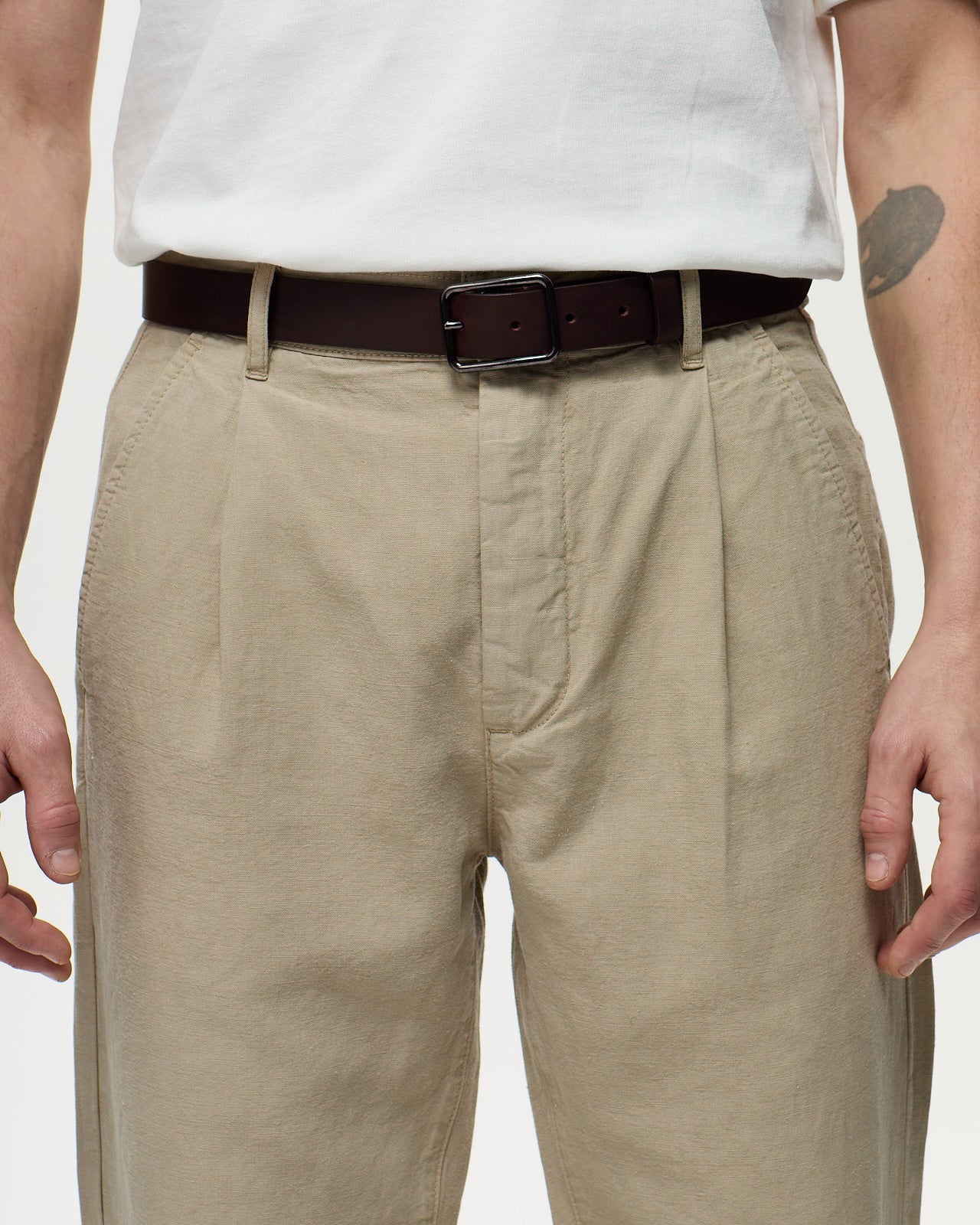 DIEGO Tencel/Linen Chino - Bamboo Beige