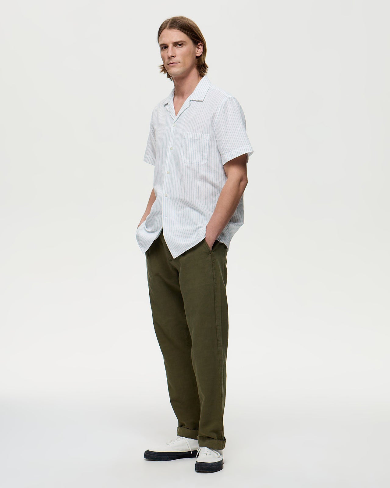 DIEGO Tencel/Linen Chino - Khaki