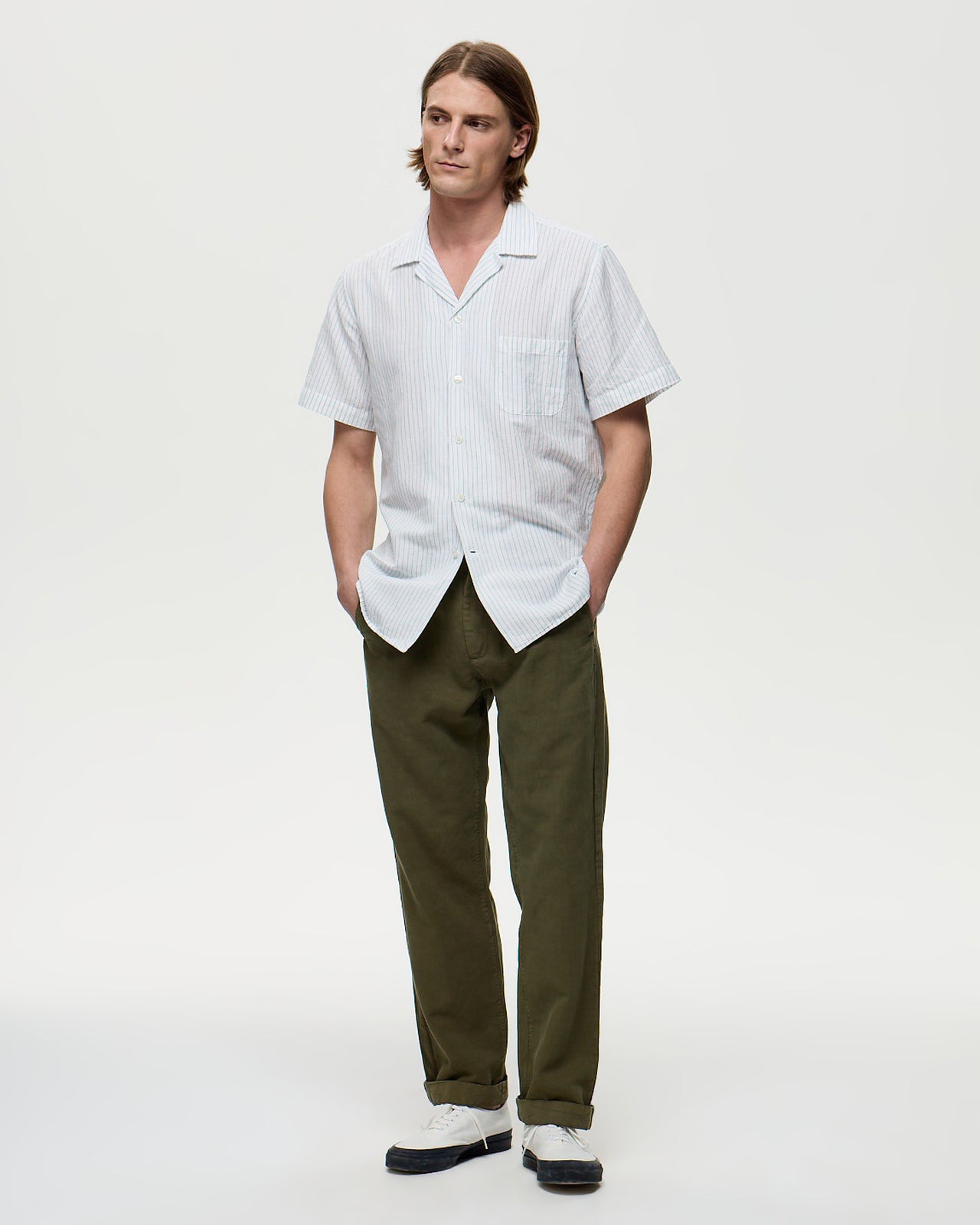 DIEGO Tencel/Linen Chino - Khaki