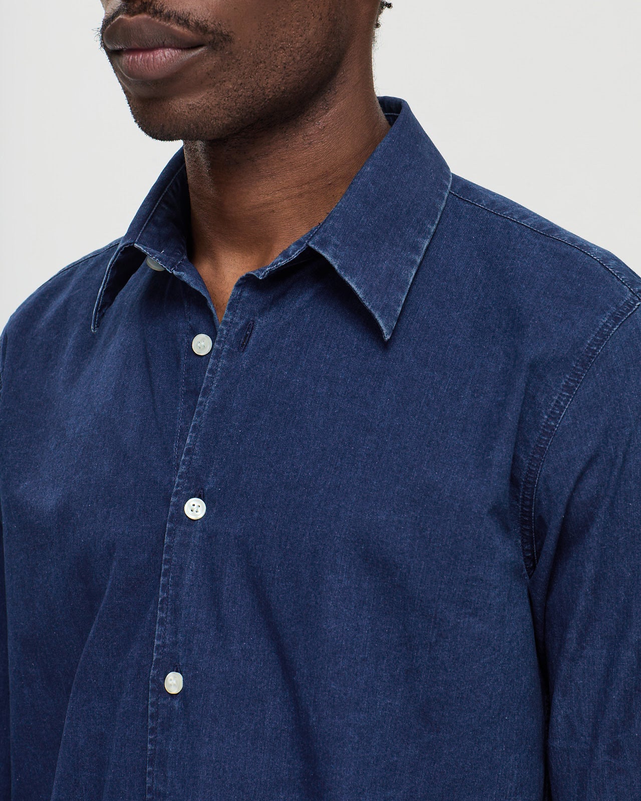 HIPPOLYTE Shirt – Stonewashed Denim