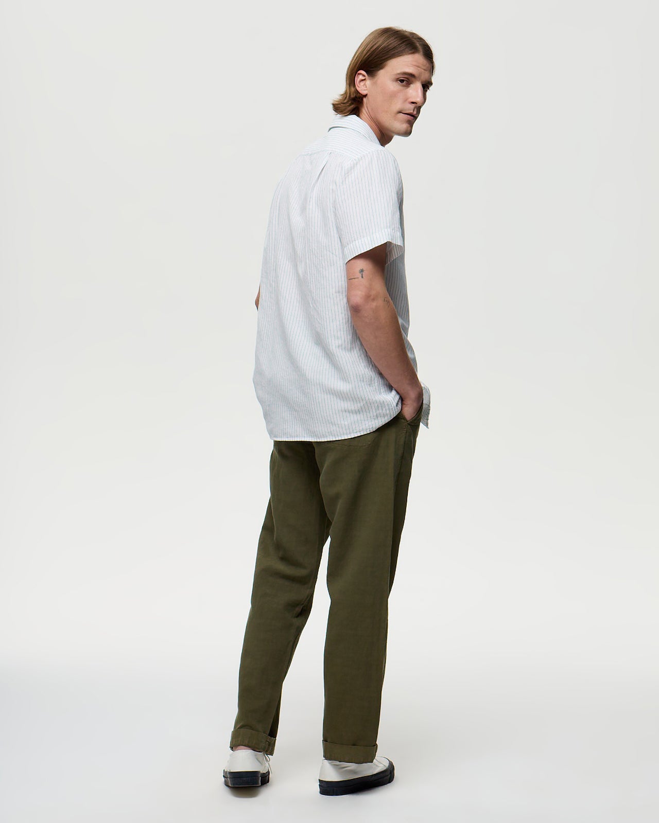 DIEGO Tencel/Linen Chino - Khaki