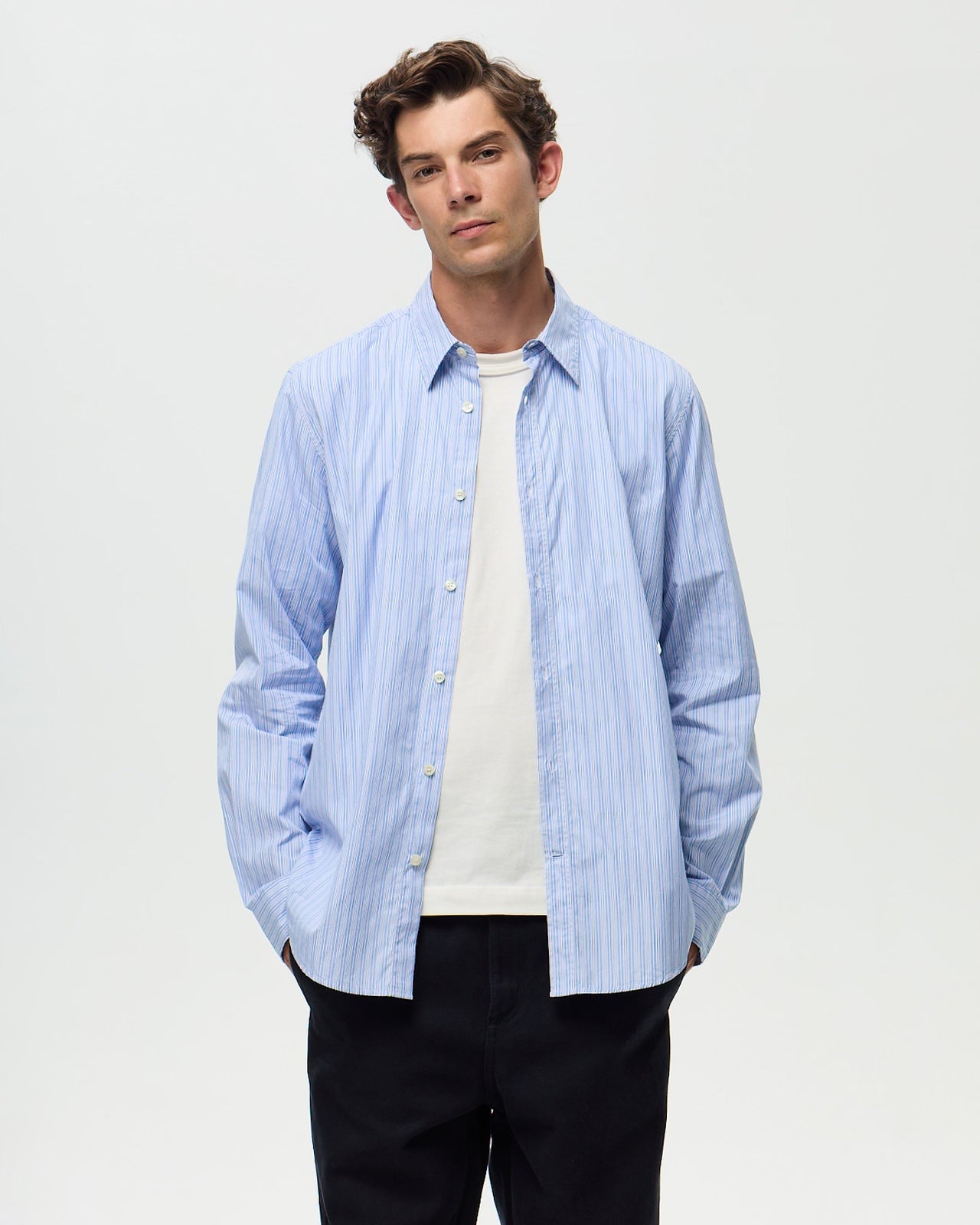 ALLAN Shirt – Azure Blue