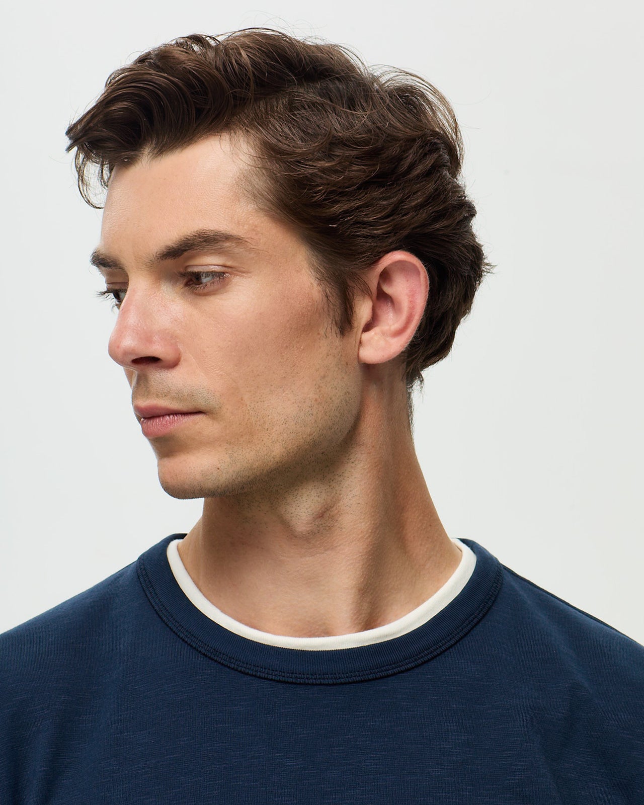 GARRET Slub T-shirt - Indigo Blue