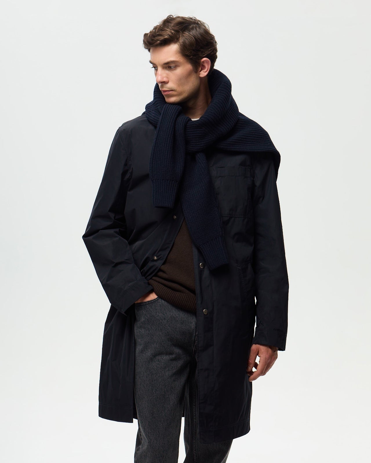 YVES Riding Coat - Navy