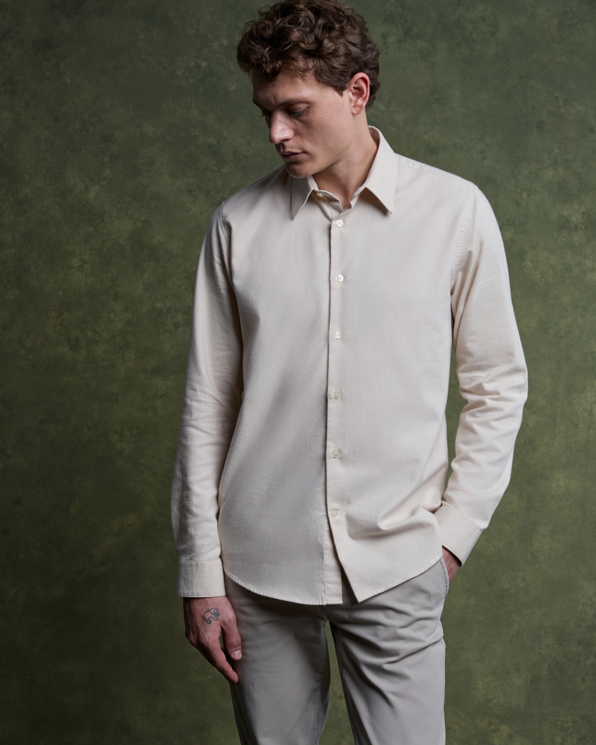 GASTON Shirt - Beige Naturel