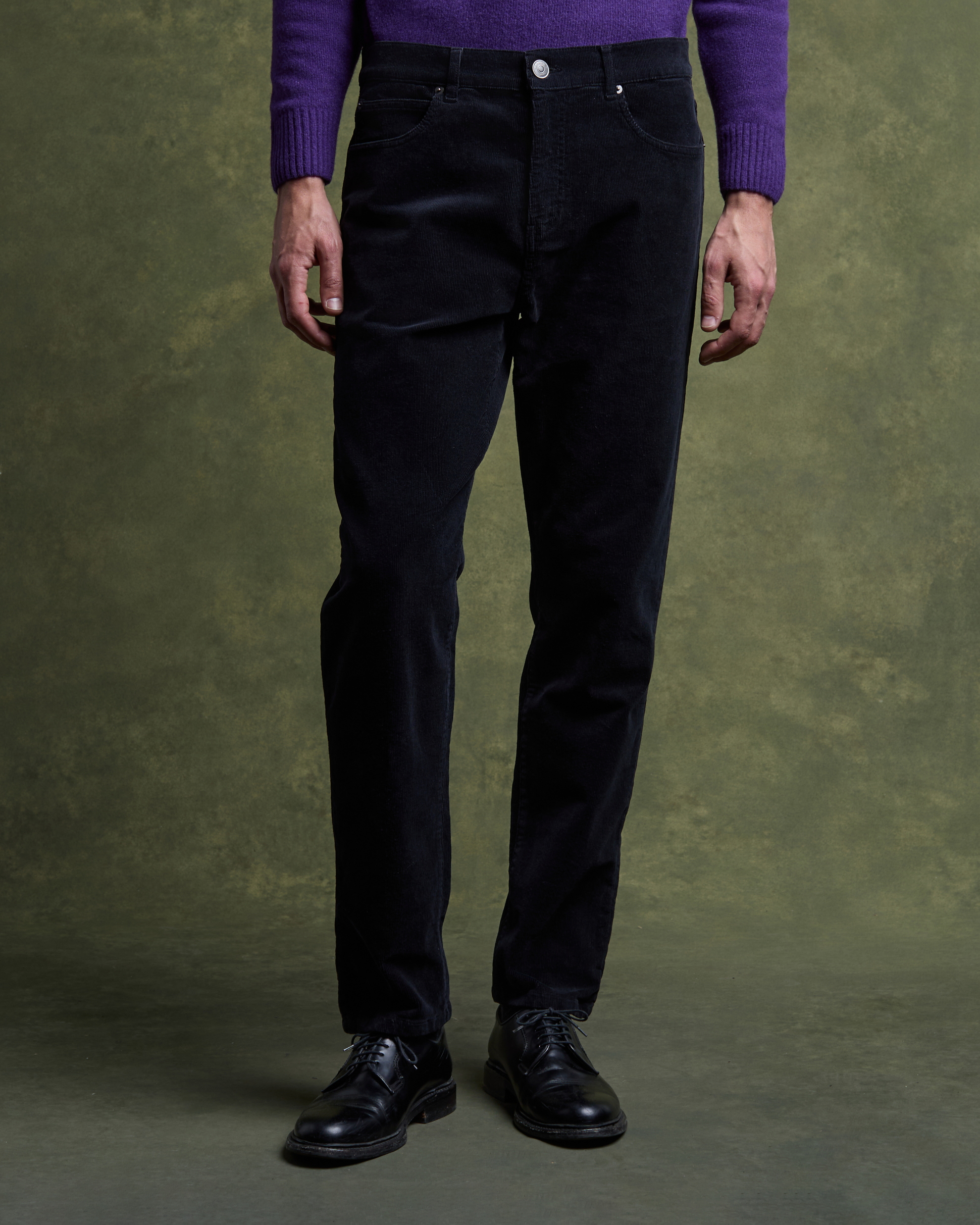 DEAN Velvet Pants - Navy