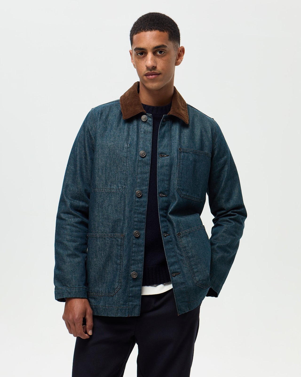 FOUJITA Painter's Jacket – Denim Green