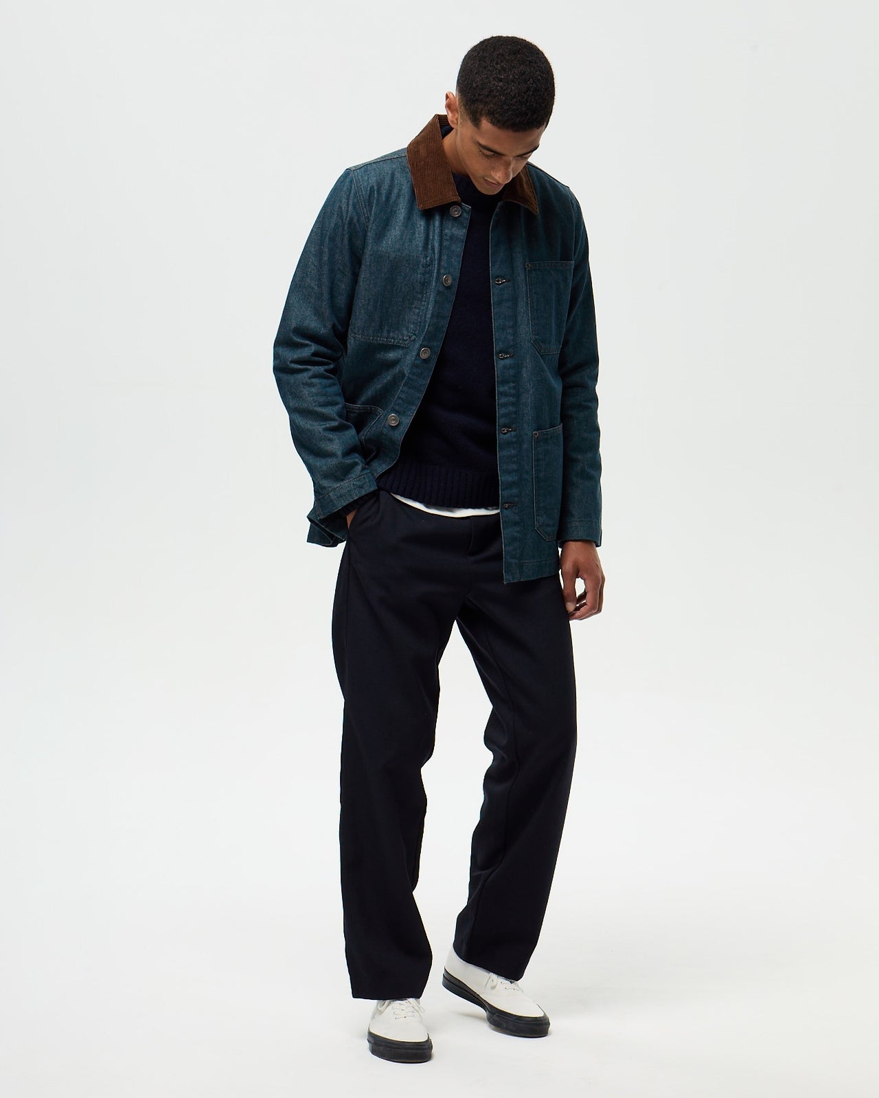 FOUJITA Painter's Jacket – Denim Green
