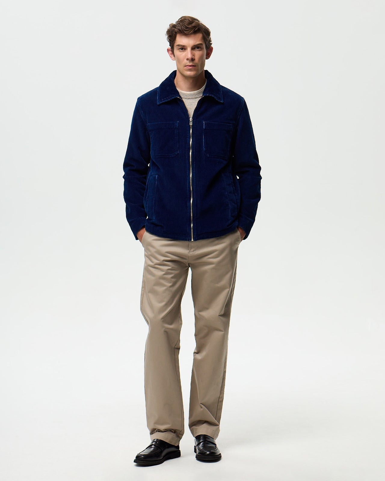 RIVOLI CORDUROY Jacket - Medium Indigo