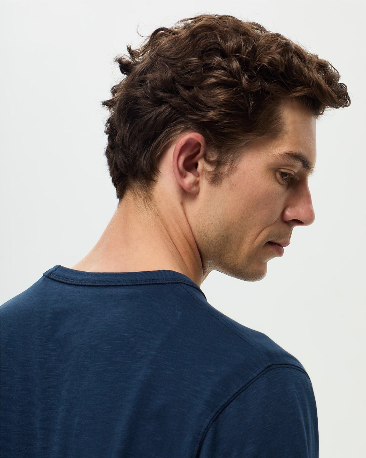 GARRET Slub T-shirt - Indigo Blue