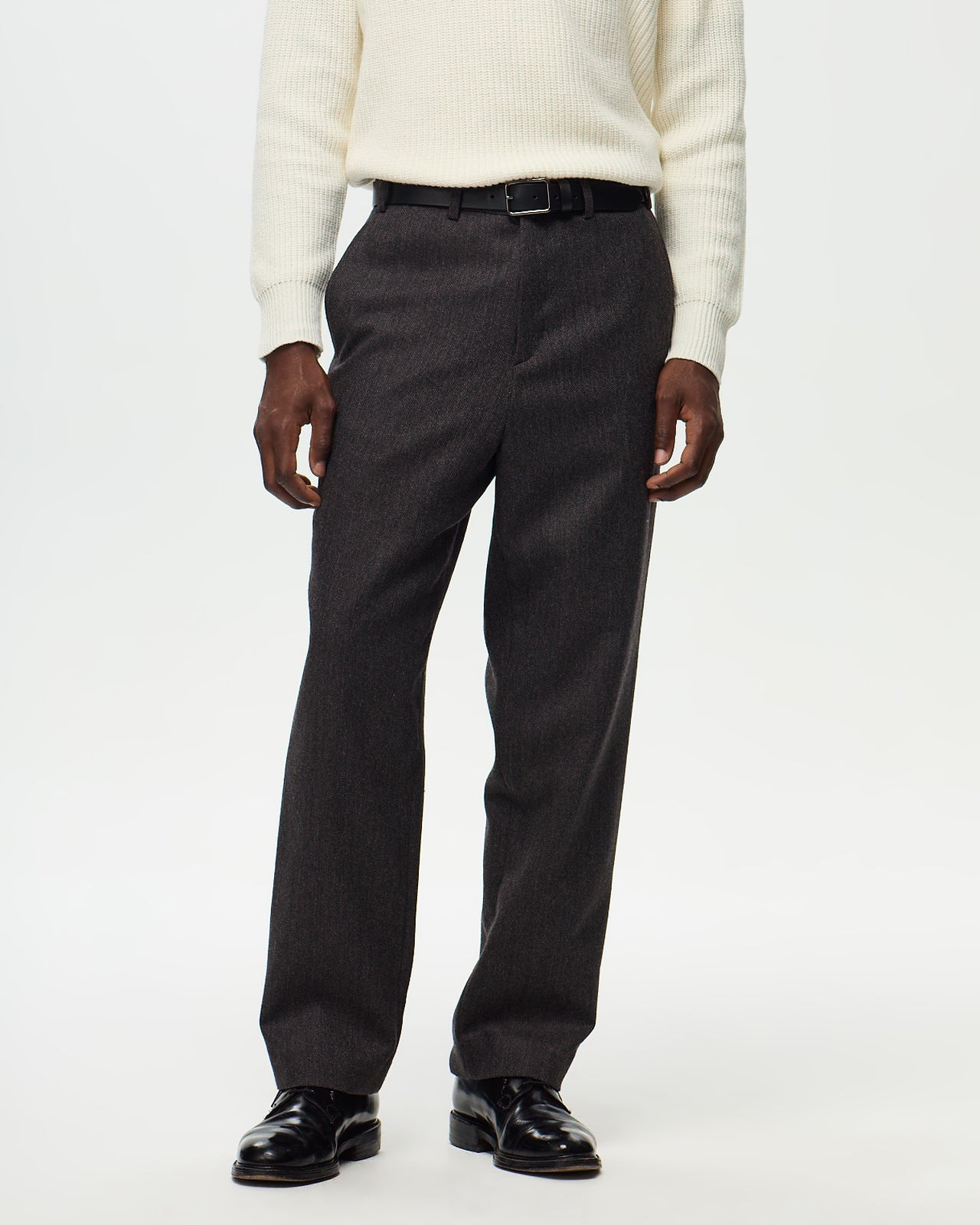 ALPHONSE Pants Chevron – Truffle/Flannel