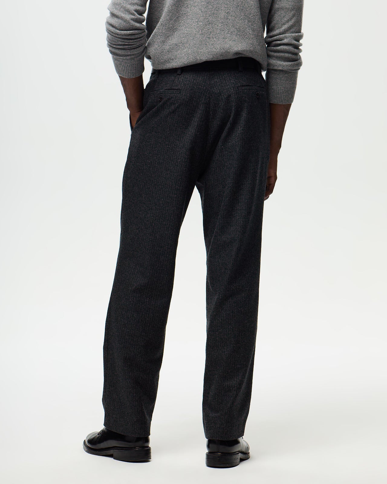 ALPHONSE Pants Striped – Anthracite Grey