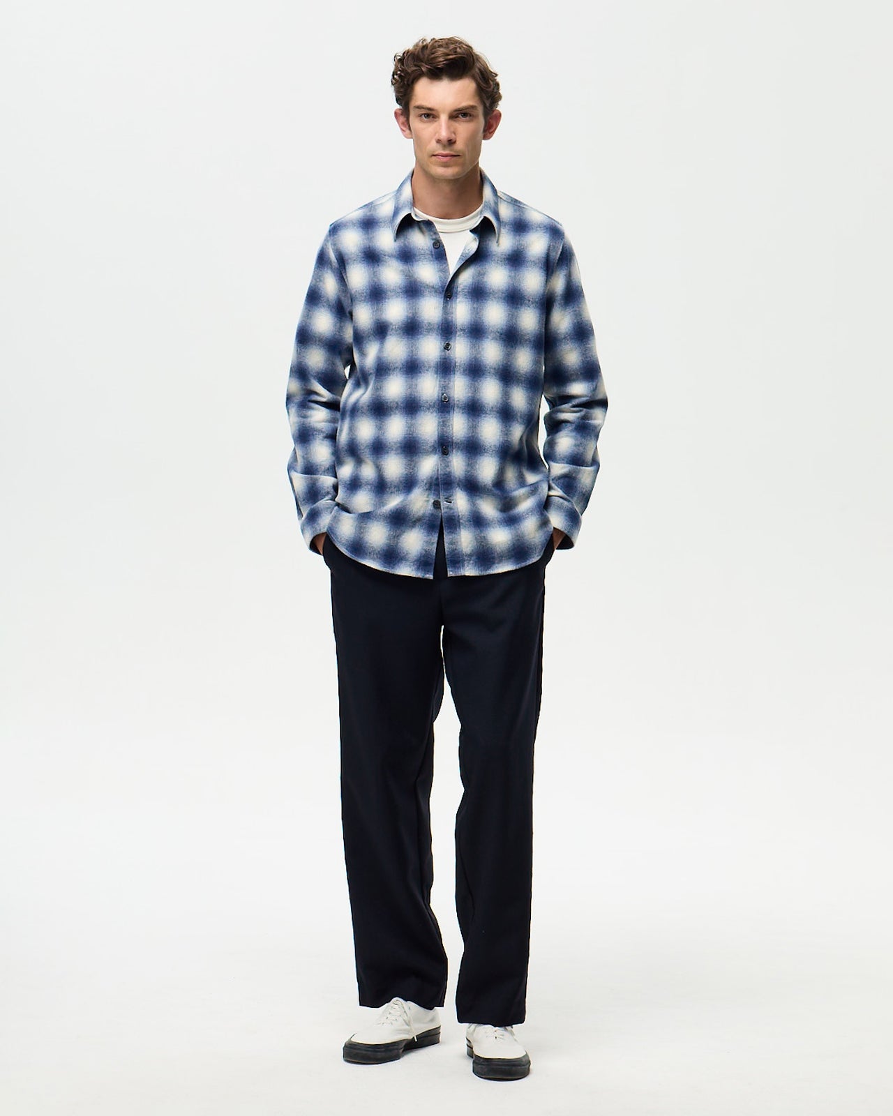 ASPEN Shirt – Ink/Ecru