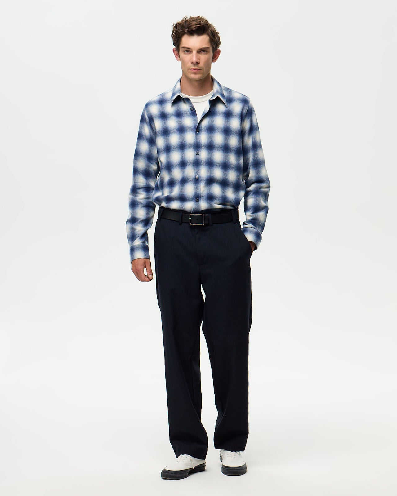 ASPEN Shirt – Ink/Ecru