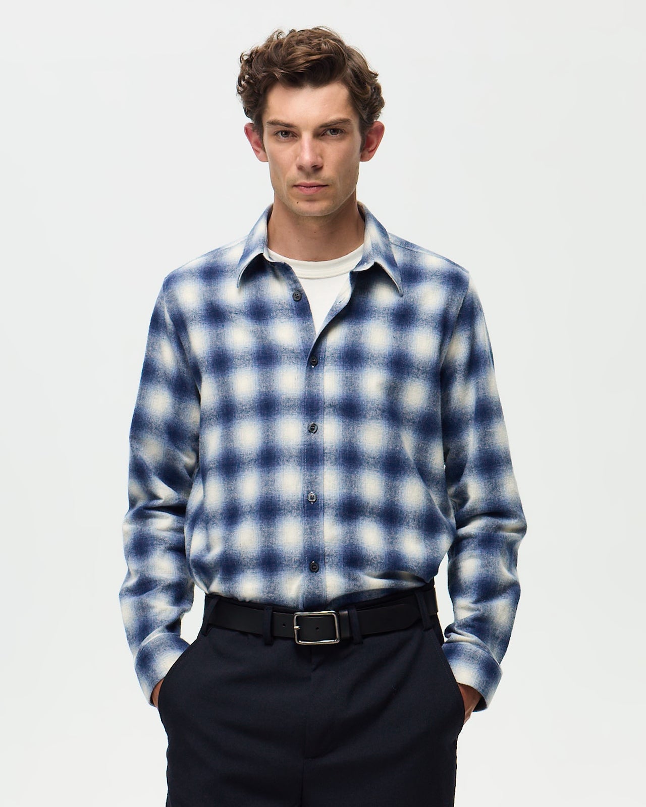 ASPEN Shirt – Ink/Ecru