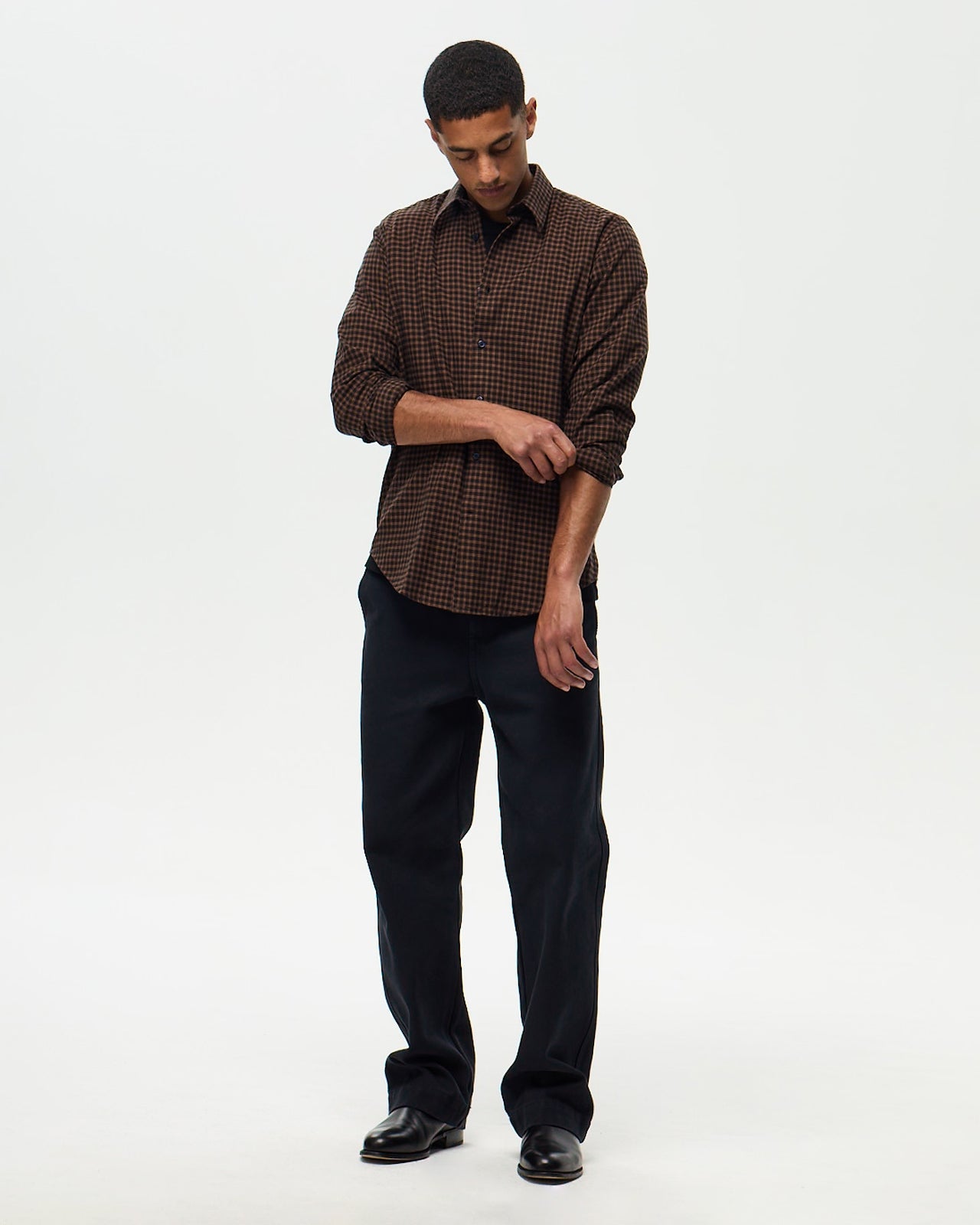 CHEYENNE Shirt – Black/Chocolate