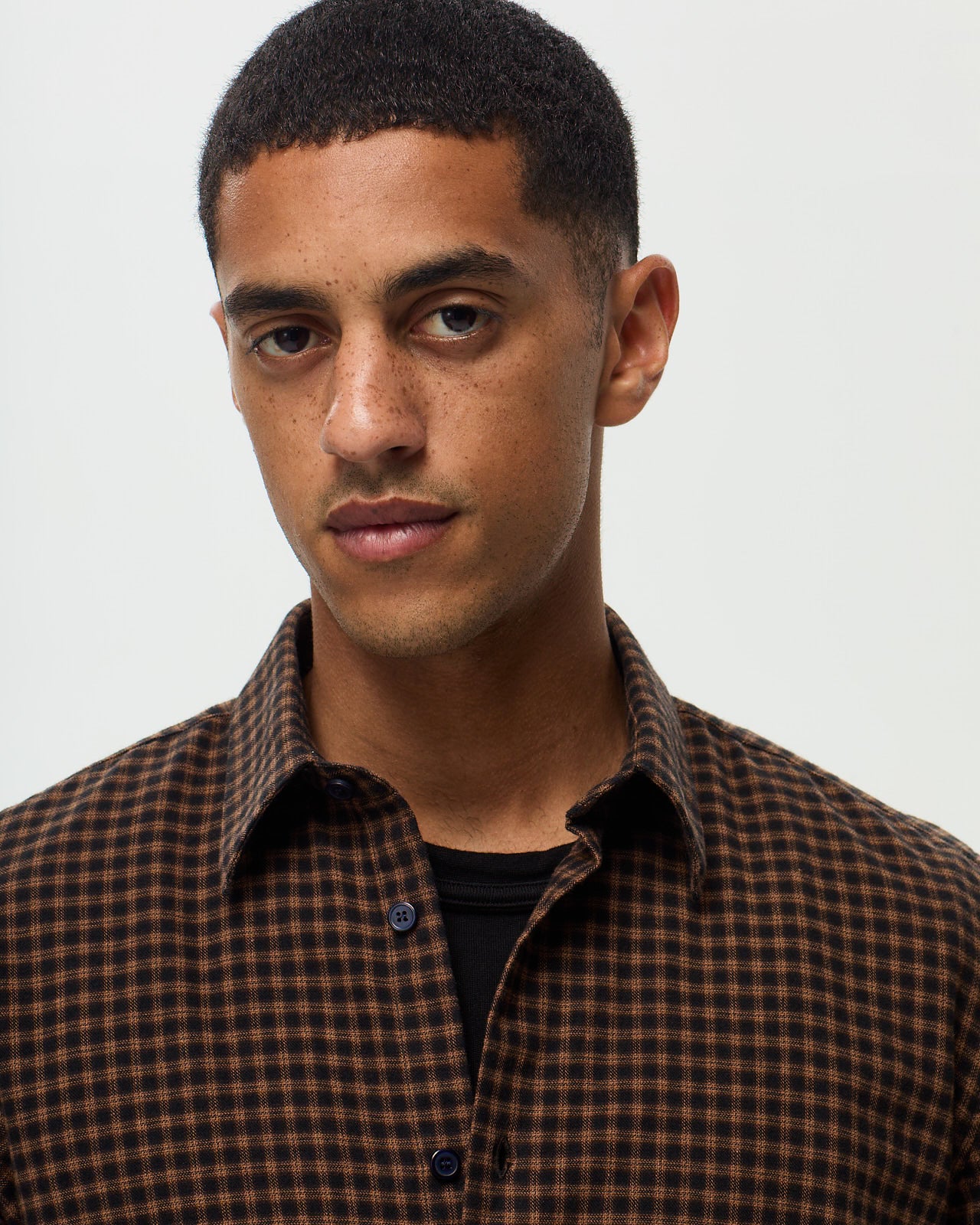 CHEYENNE Shirt – Black/Chocolate
