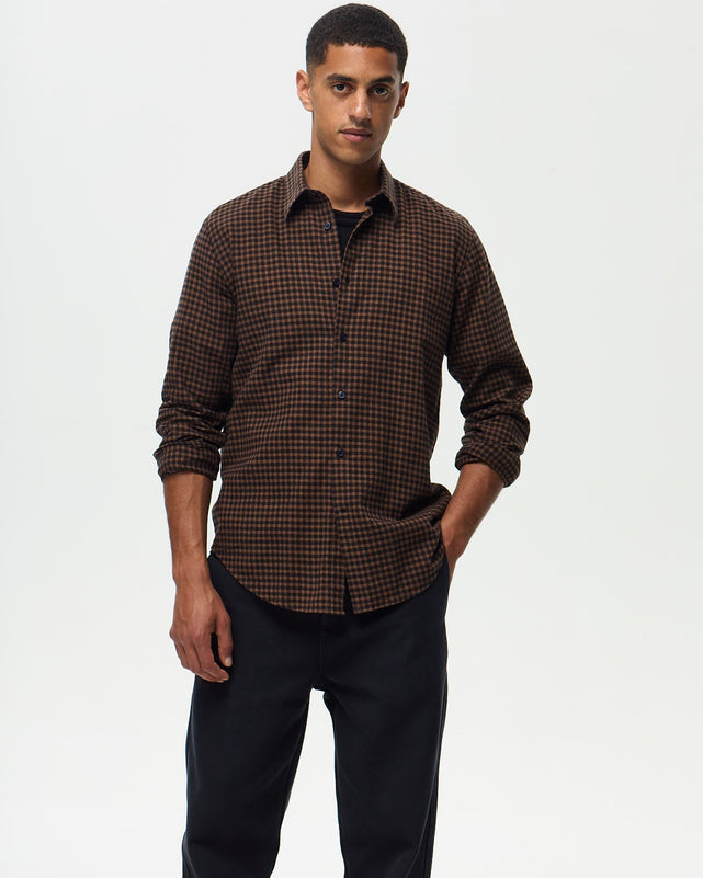 CHEYENNE Shirt – Black/Chocolate