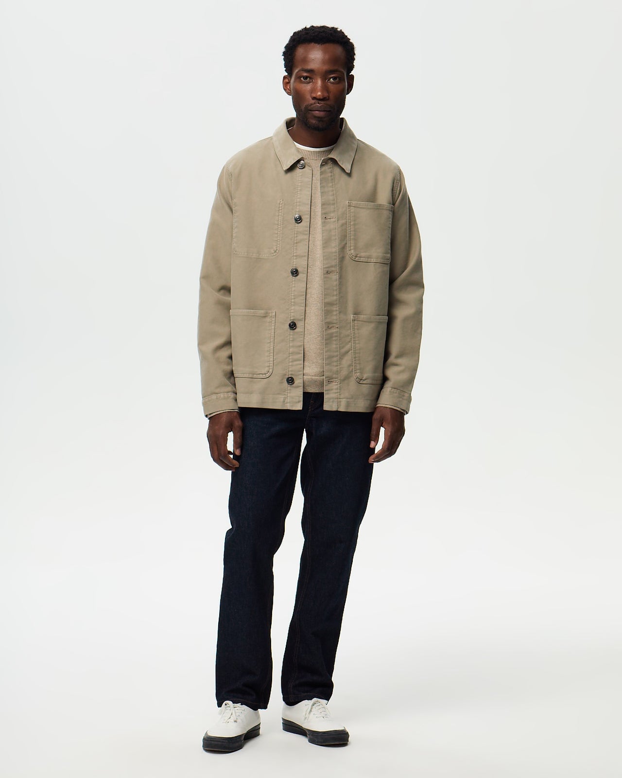 CLAUDEL Painter's Jacket – Ash Beige