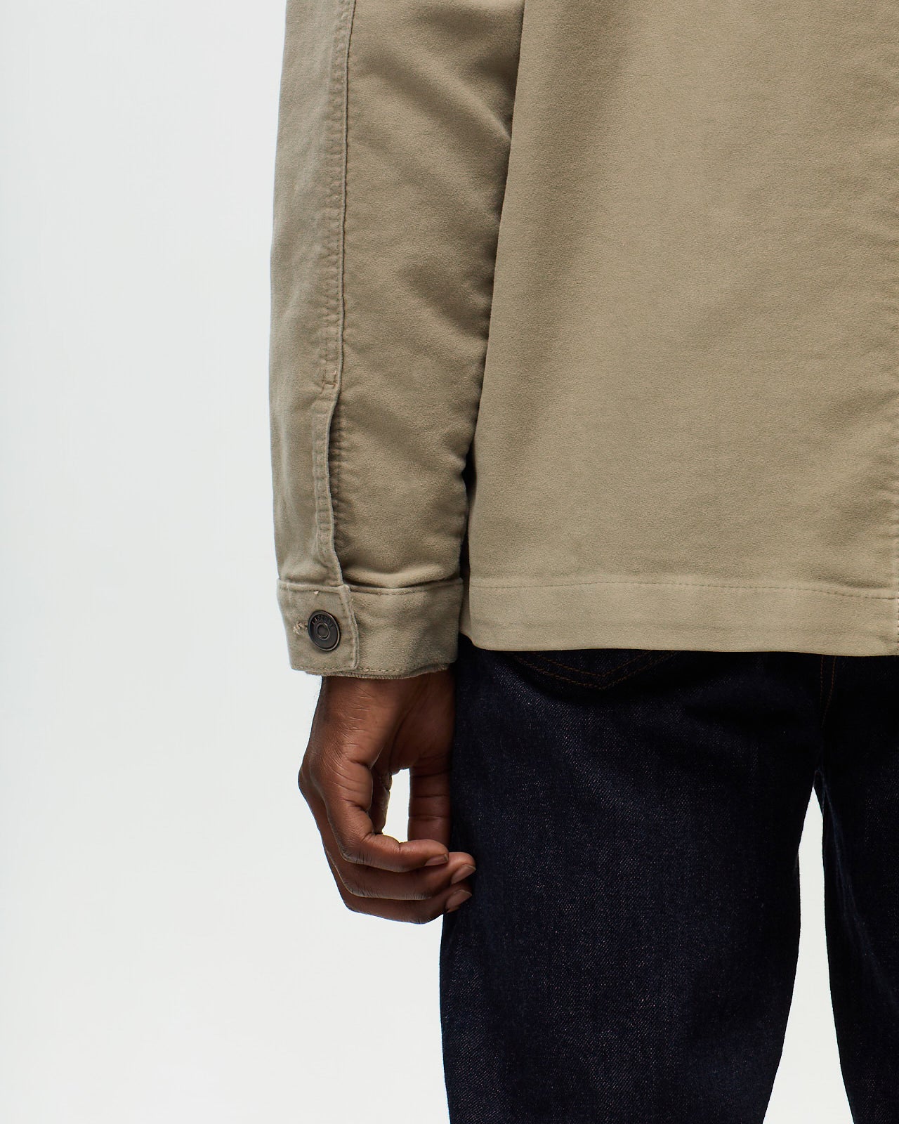 CLAUDEL Painter's Jacket – Ash Beige
