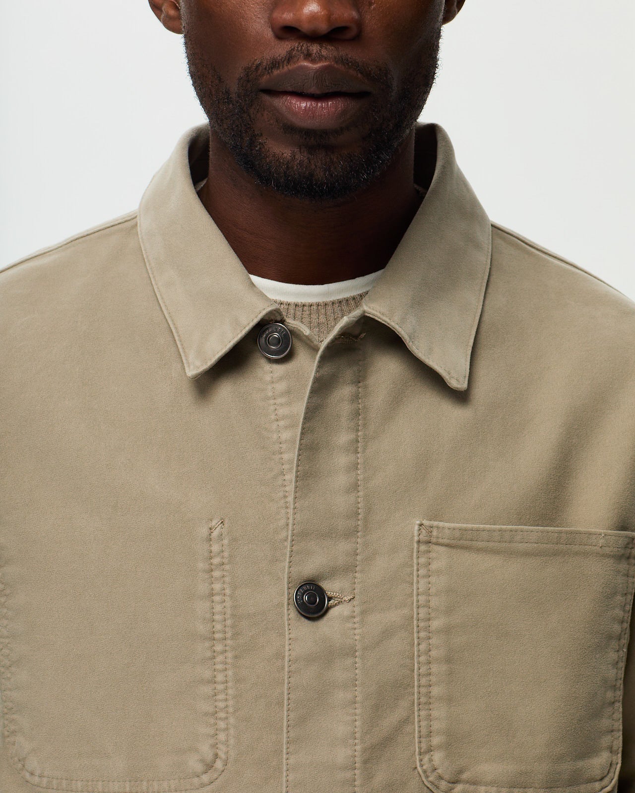 CLAUDEL Painter's Jacket – Ash Beige