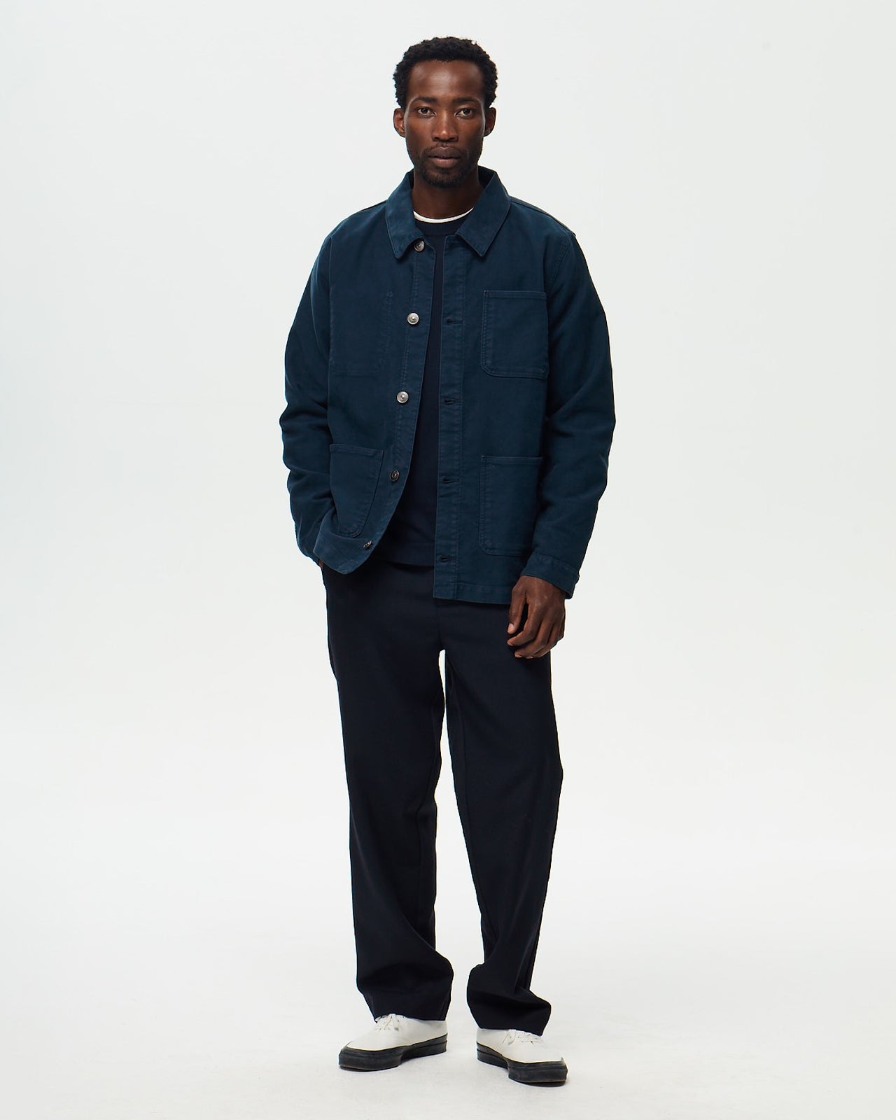 CLAUDEL Painter's Jacket – Denim Blue