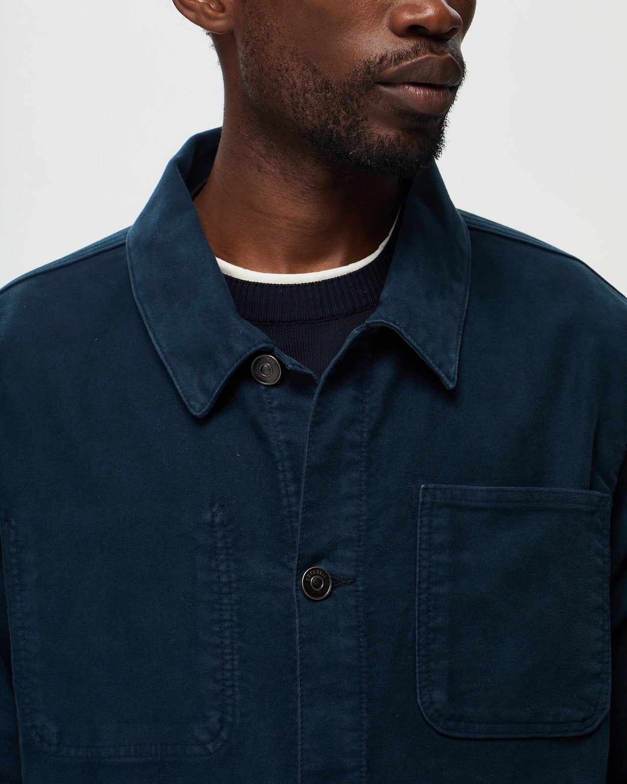 CLAUDEL Painter's Jacket – Denim Blue