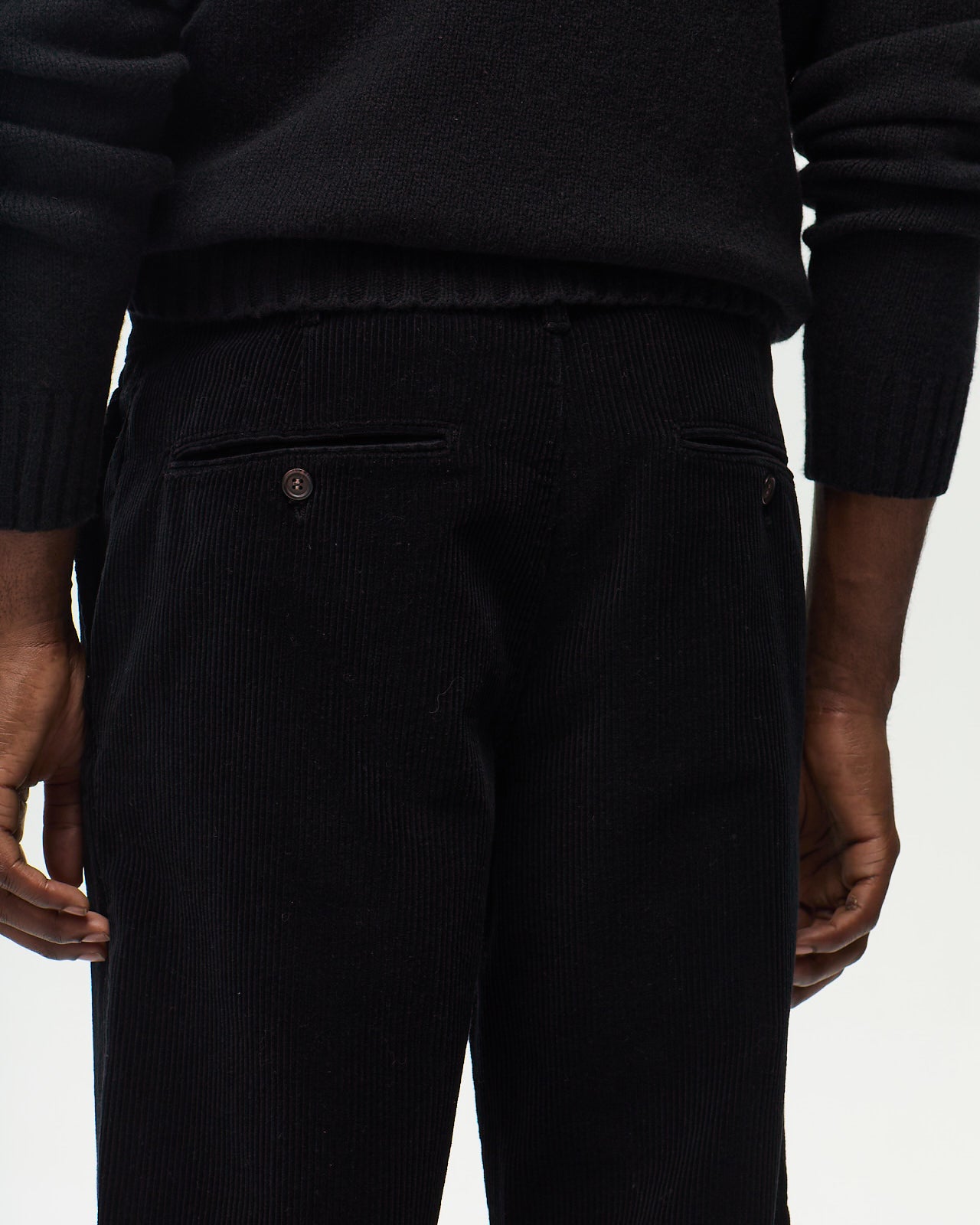 EMERSON Corduroy Chino – Kohl Black