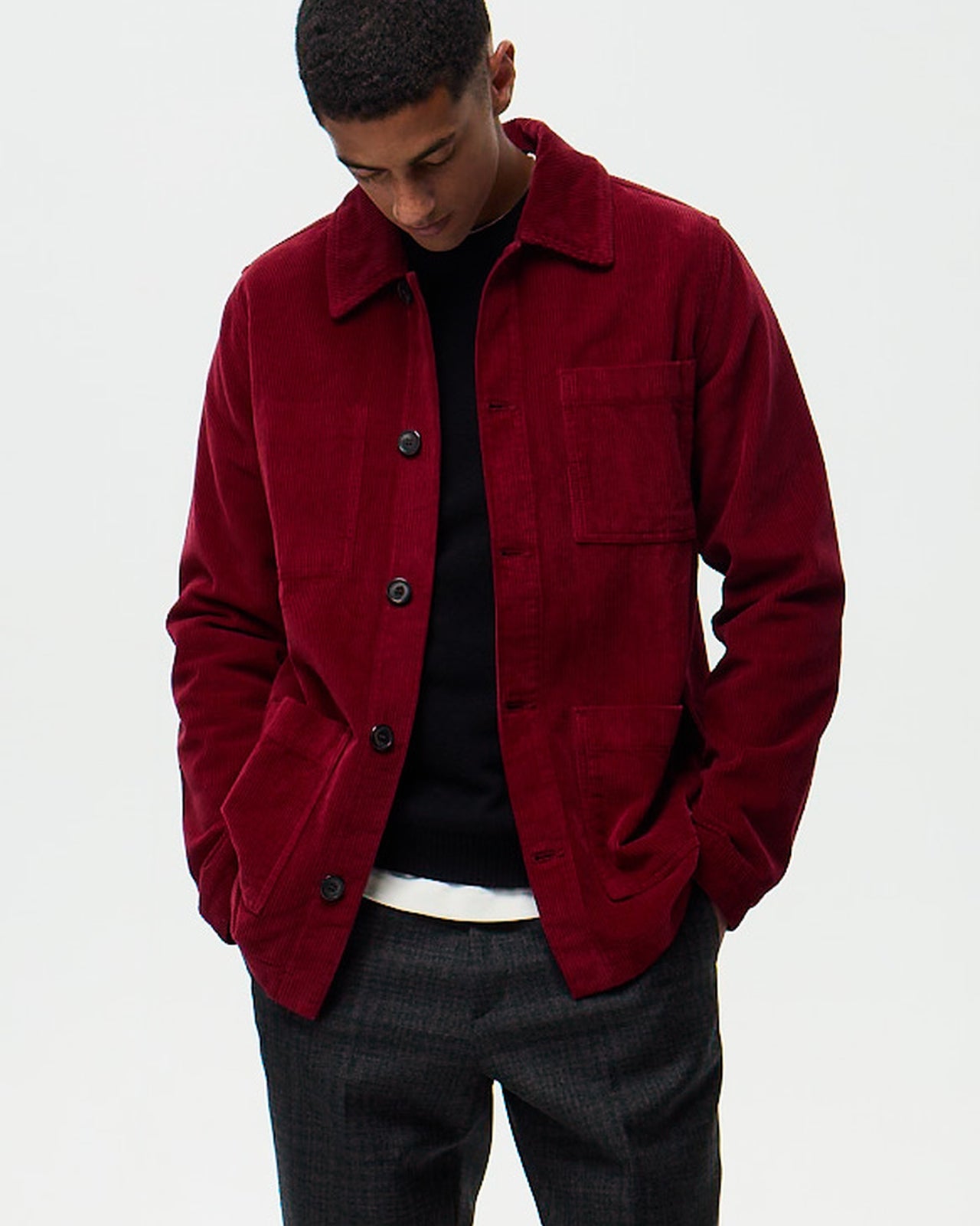 ESTEVE Painter's Jacket – Cardinal Red