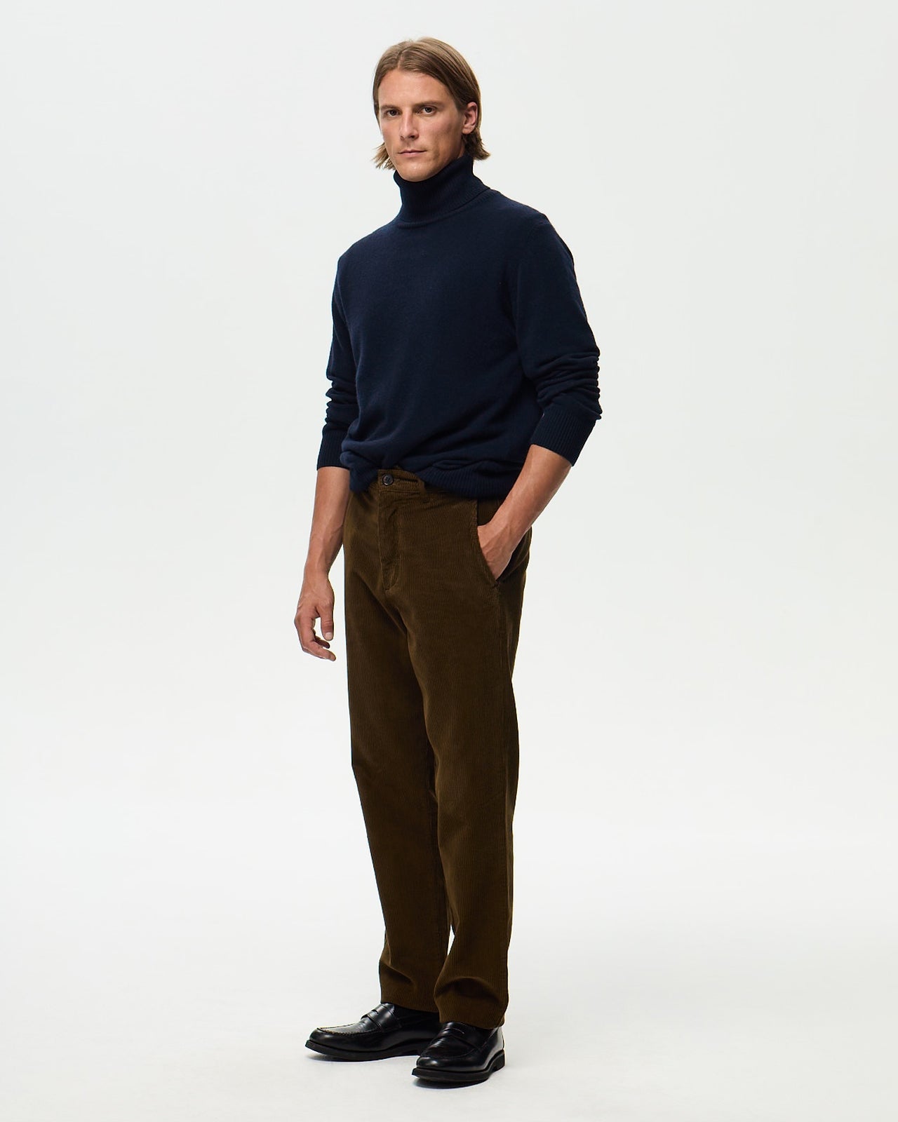EMERSON Corduroy Chino – Bronze Brown