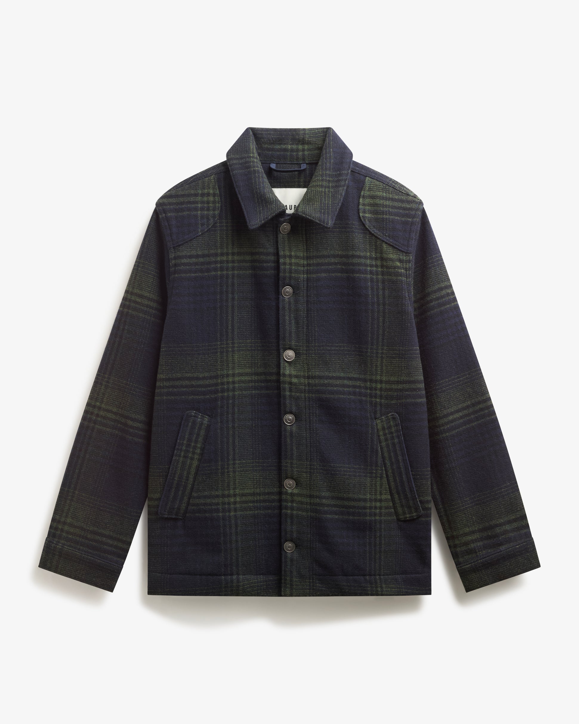 NELSON Checked Jacket - Ink/Khaki