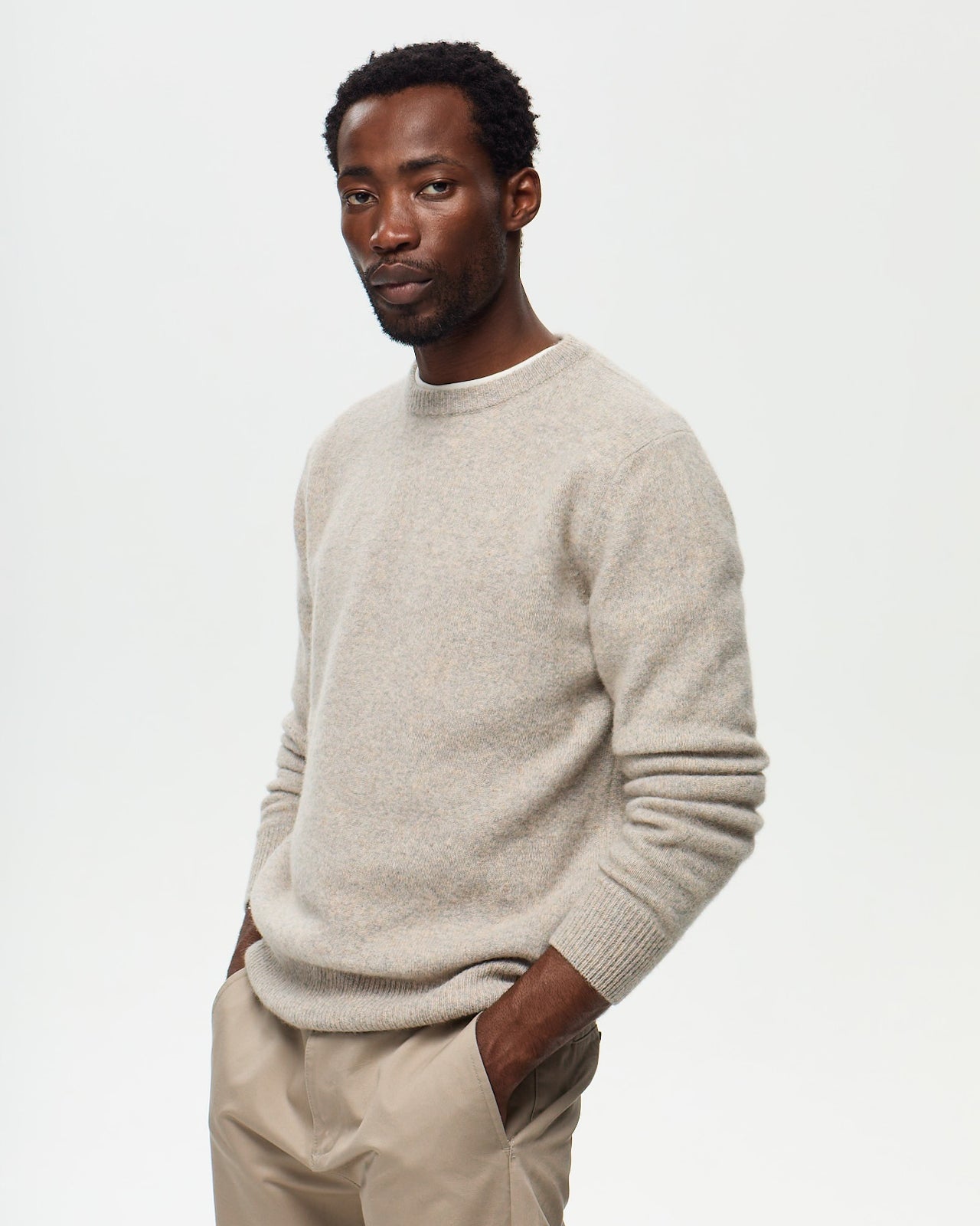 FABIO Sweater - Ash Beige