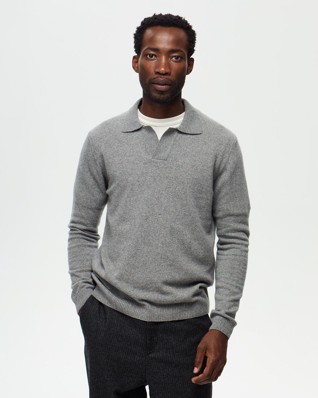 GABINO Polo - Mouse Grey