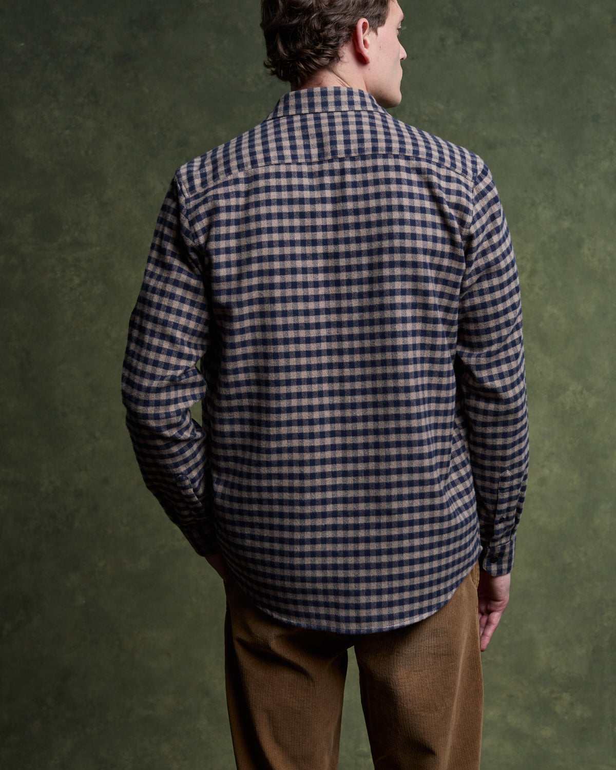 GORDES Shirt - Camel/Navy