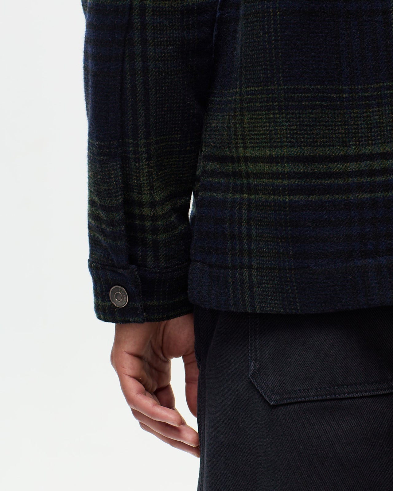 NELSON Checked Jacket - Ink/Khaki