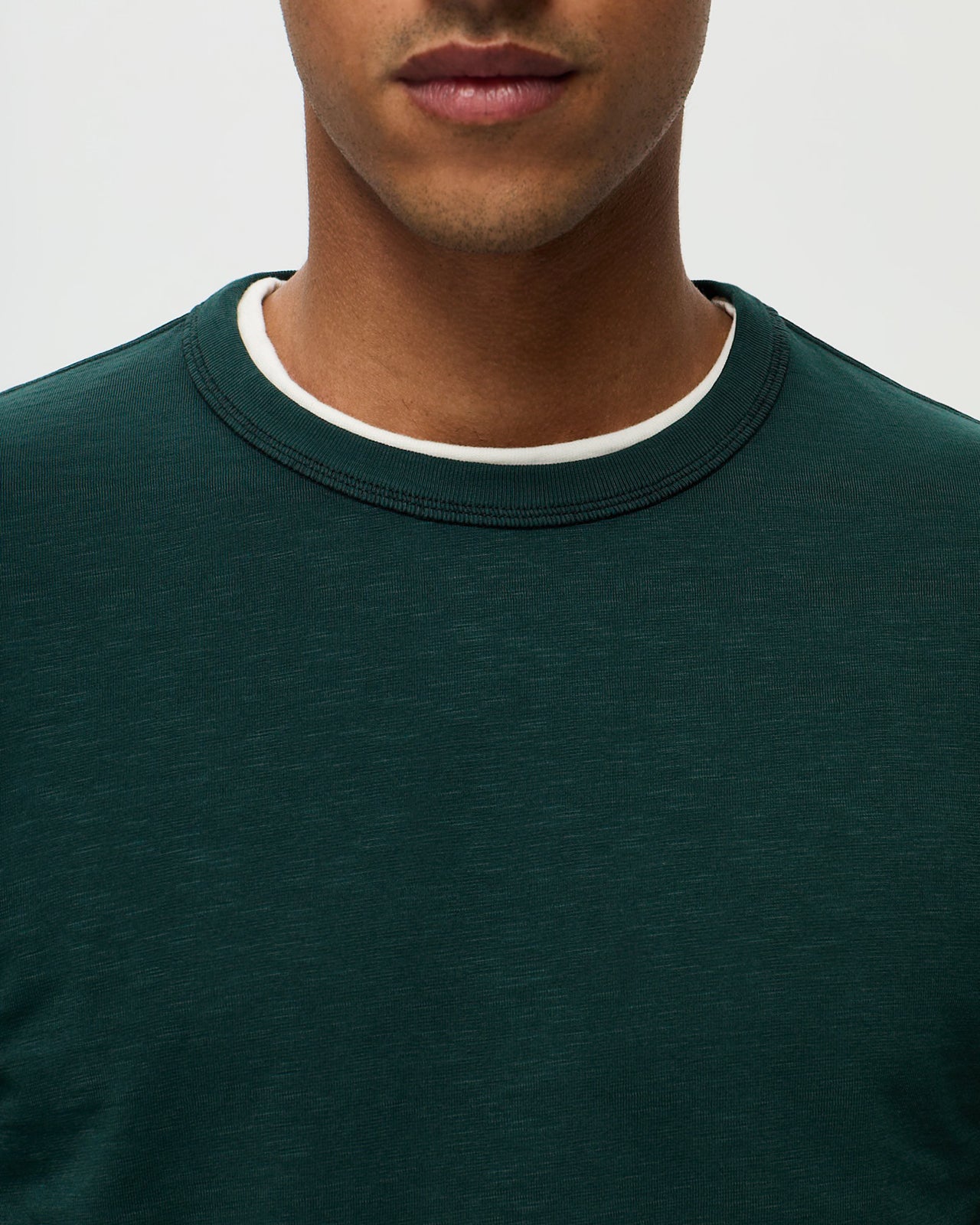 GARRET Slub T-shirt - Ash Green