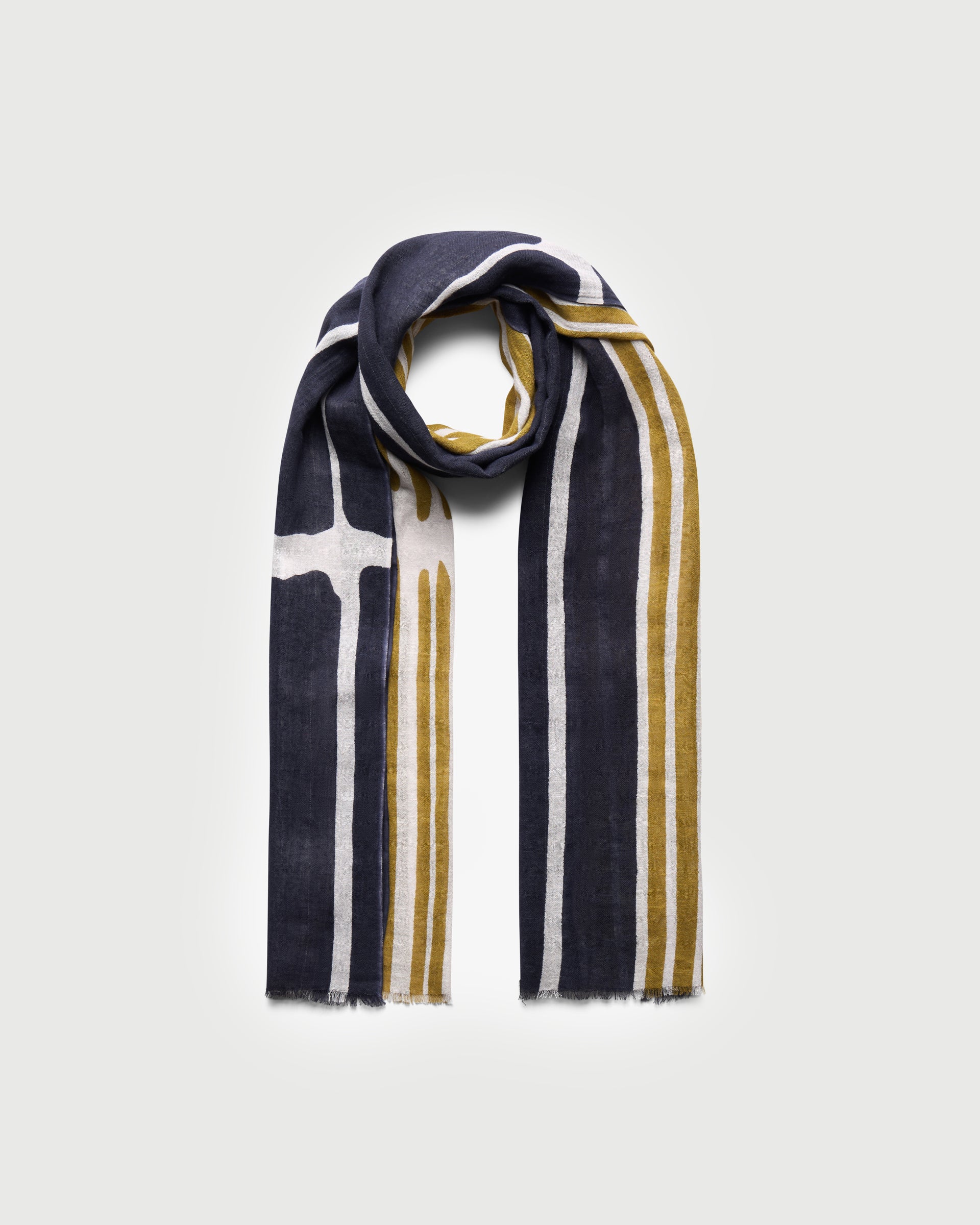 HORTON Scarf - Navy/Khaki