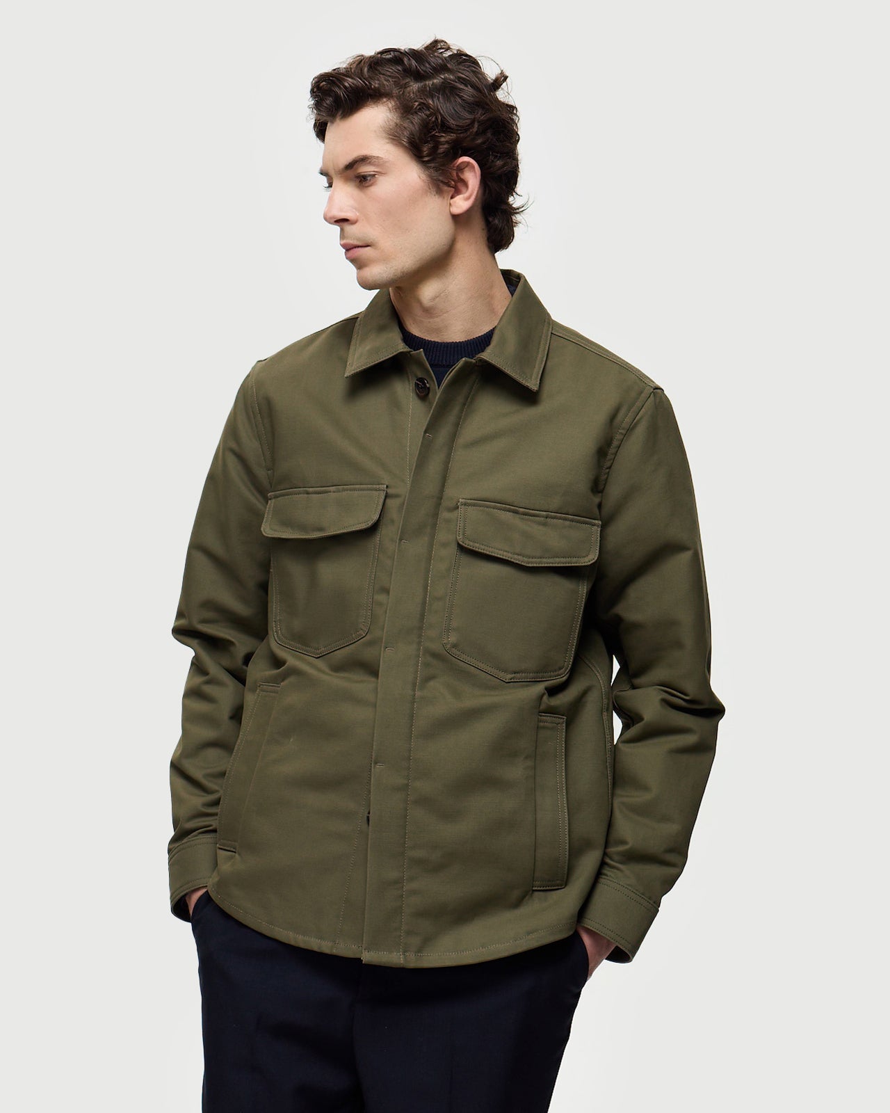 HUGO Overshirt Jacket - Khaki